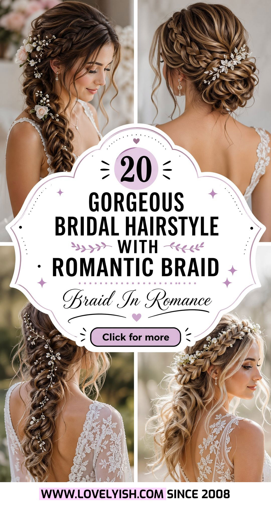20 Gorgeous Bridal Hairstyle With Romantic Braid To Try - 20 Gorgeous Bridal Hairstyle With Romantic Braid To Try