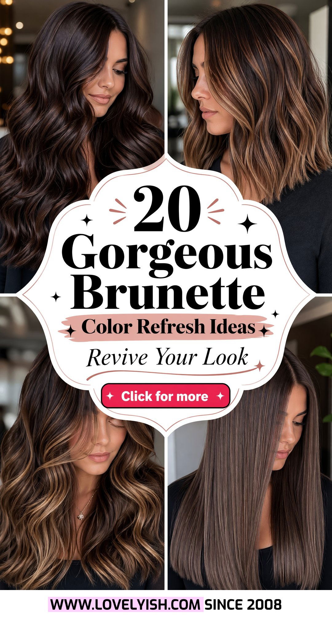 20 Gorgeous Brunette Color Refresh Ideas to Revive Your Style - 20 Gorgeous Brunette Color Refresh Ideas to Revive Your Style