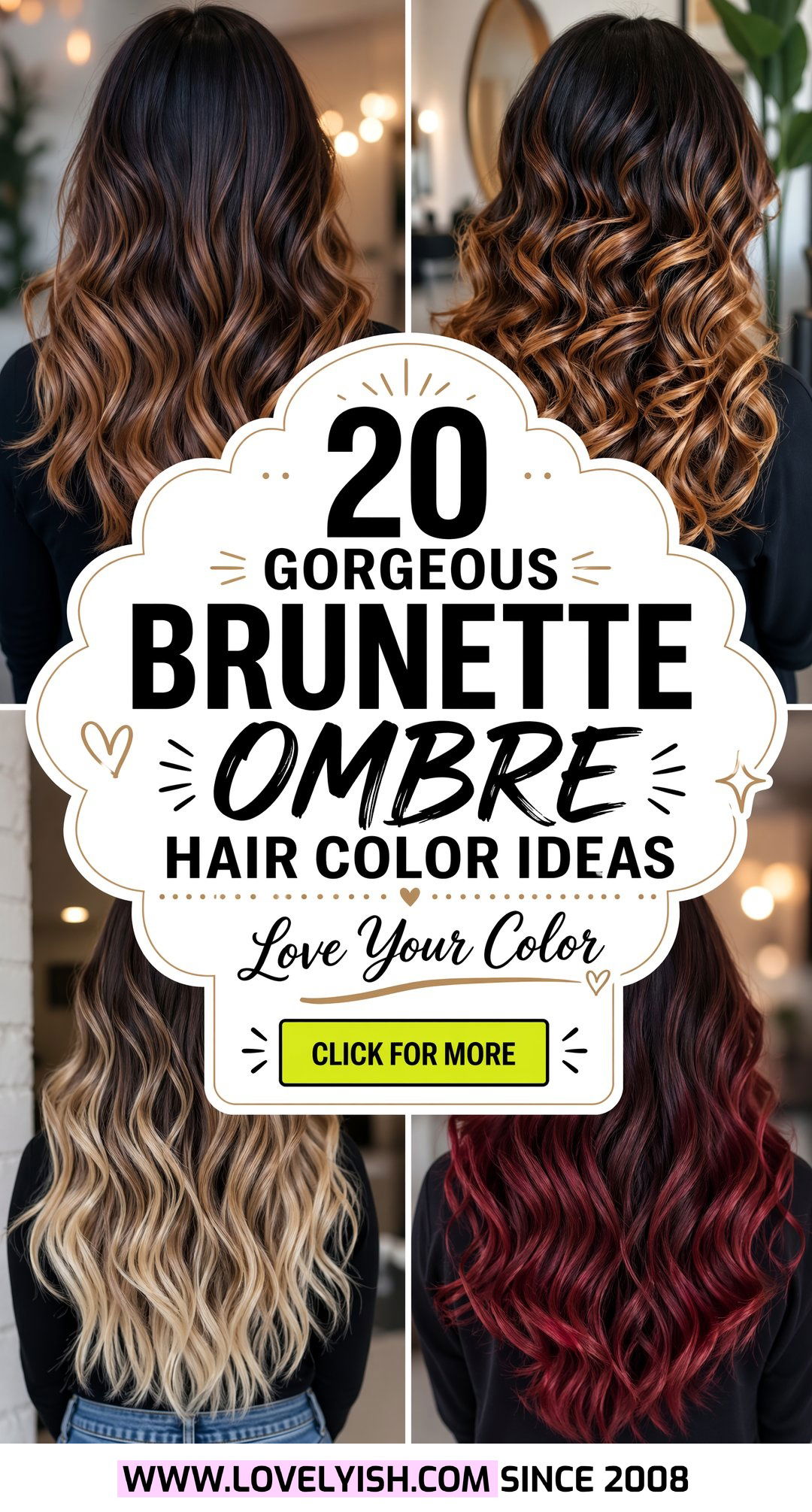 20 Gorgeous Brunette Ombre Hair Color Ideas You Will Love - 20 Gorgeous Brunette Ombre Hair Color Ideas You Will Love