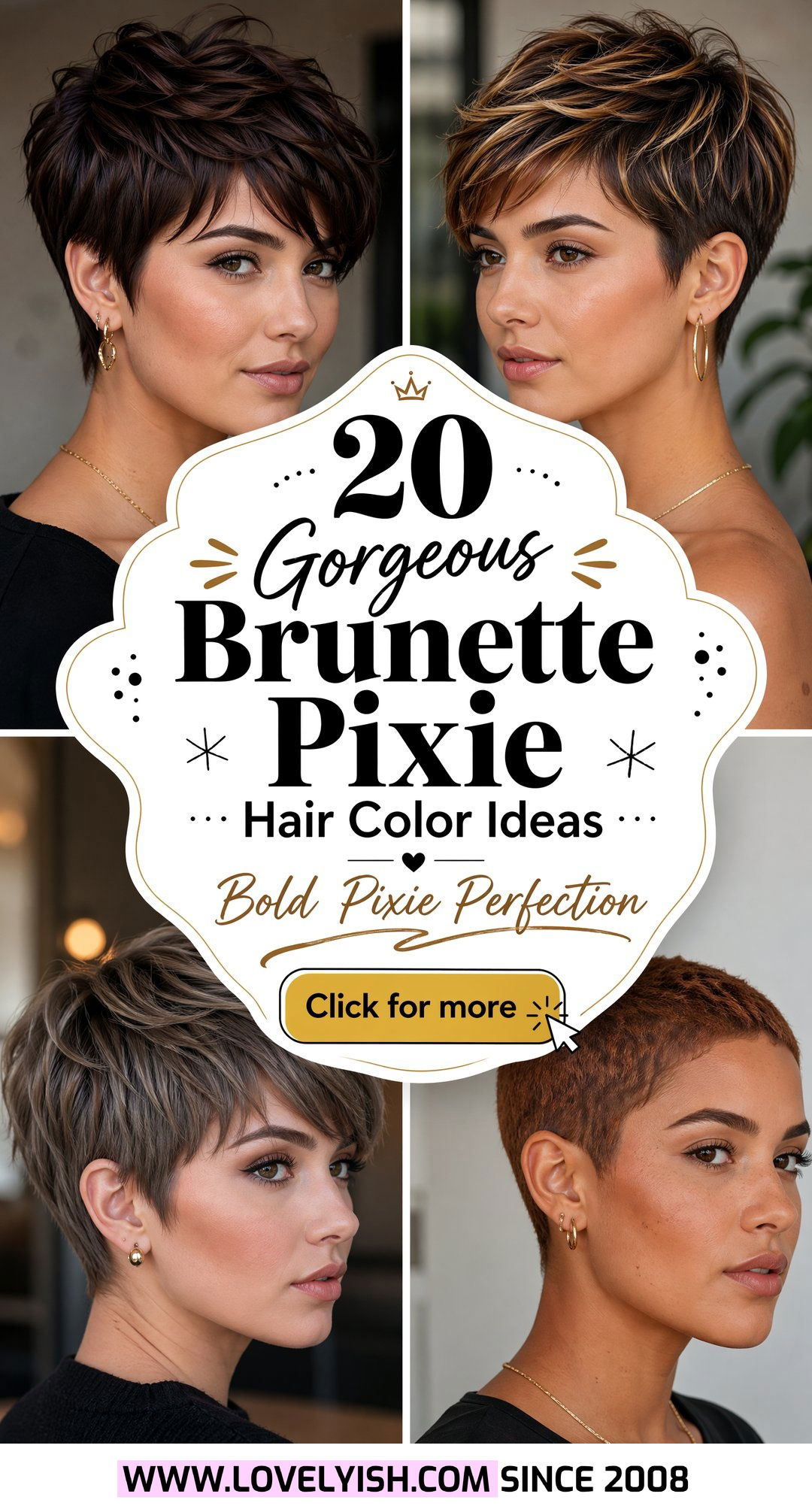 20 Gorgeous Brunette Pixie Hair Color Ideas For Your Next Cut - 20 Gorgeous Brunette Pixie Hair Color Ideas For Your Next Cut