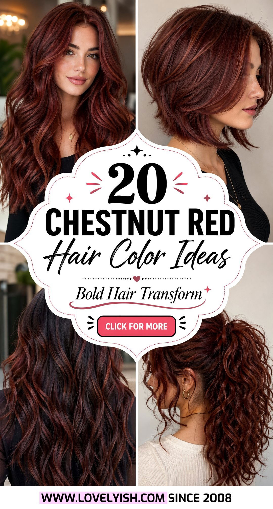 20 Gorgeous Chestnut Red Hair Color Ideas for a Bold Change - 20 Gorgeous Chestnut Red Hair Color Ideas for a Bold Change