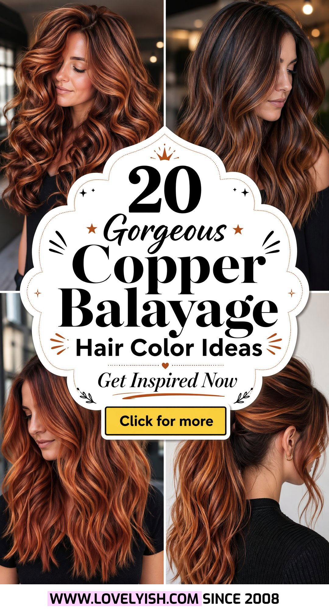 20 Gorgeous Copper Balayage Hair Color Ideas to Inspire You - 20 Gorgeous Copper Balayage Hair Color Ideas to Inspire You