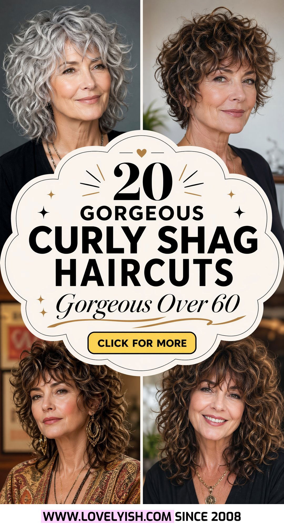 20 Gorgeous Curly Shag Haircut Styles for Women Over 60 - 20 Gorgeous Curly Shag Haircut Styles for Women Over 60