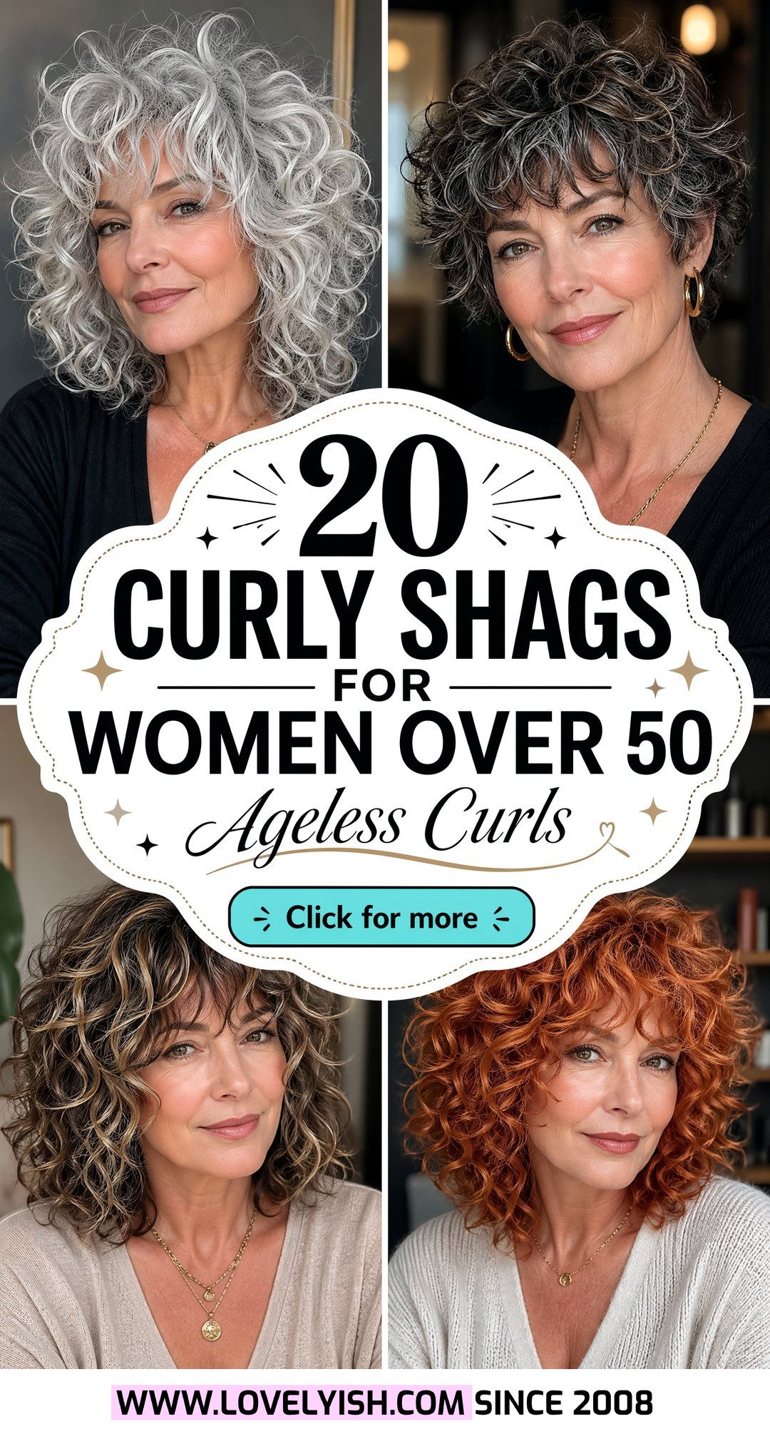 20 Gorgeous Curly Shag for Women Over 50 Hairstyle Ideas - 20 Gorgeous Curly Shag for Women Over 50 Hairstyle Ideas