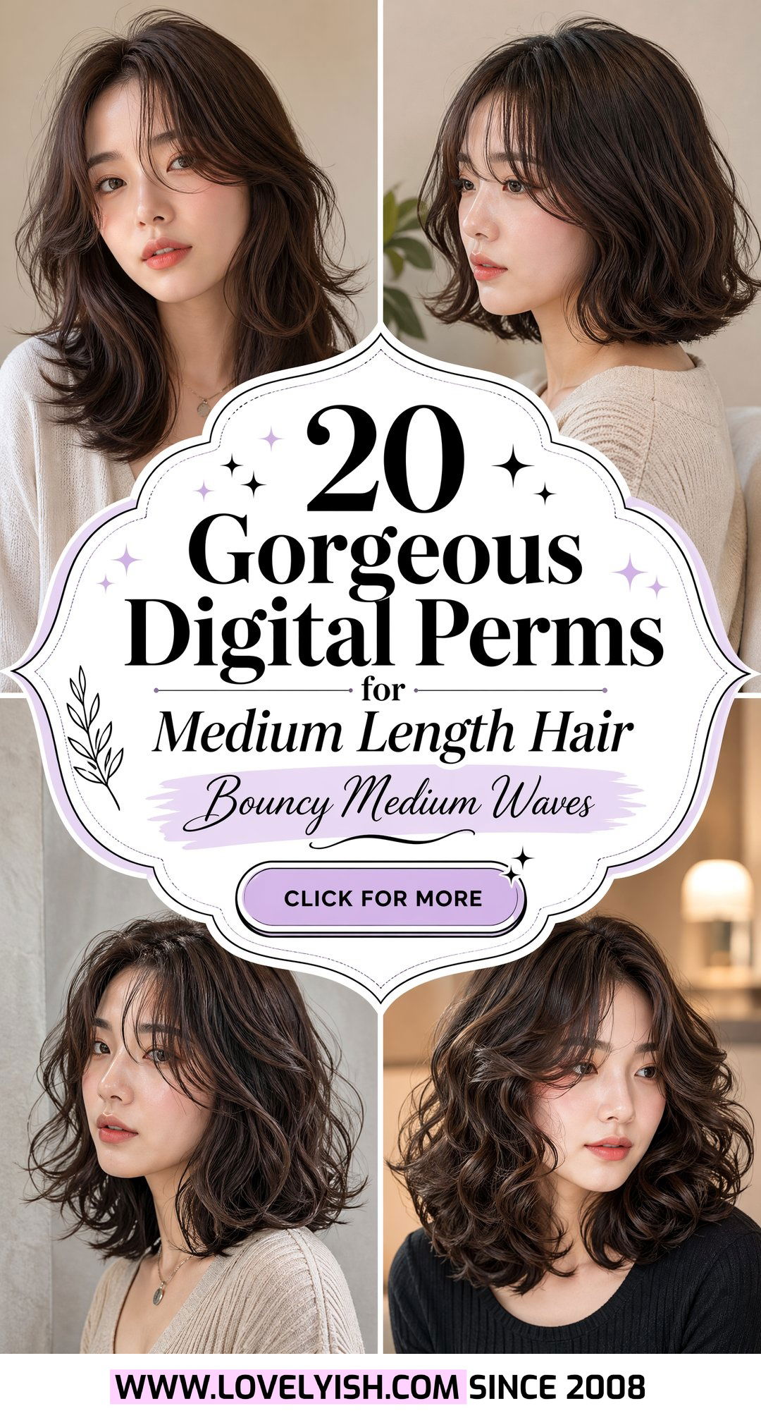 20 Gorgeous Digital Perm for Medium Length Hair Style Ideas - 20 Gorgeous Digital Perm for Medium Length Hair Style Ideas