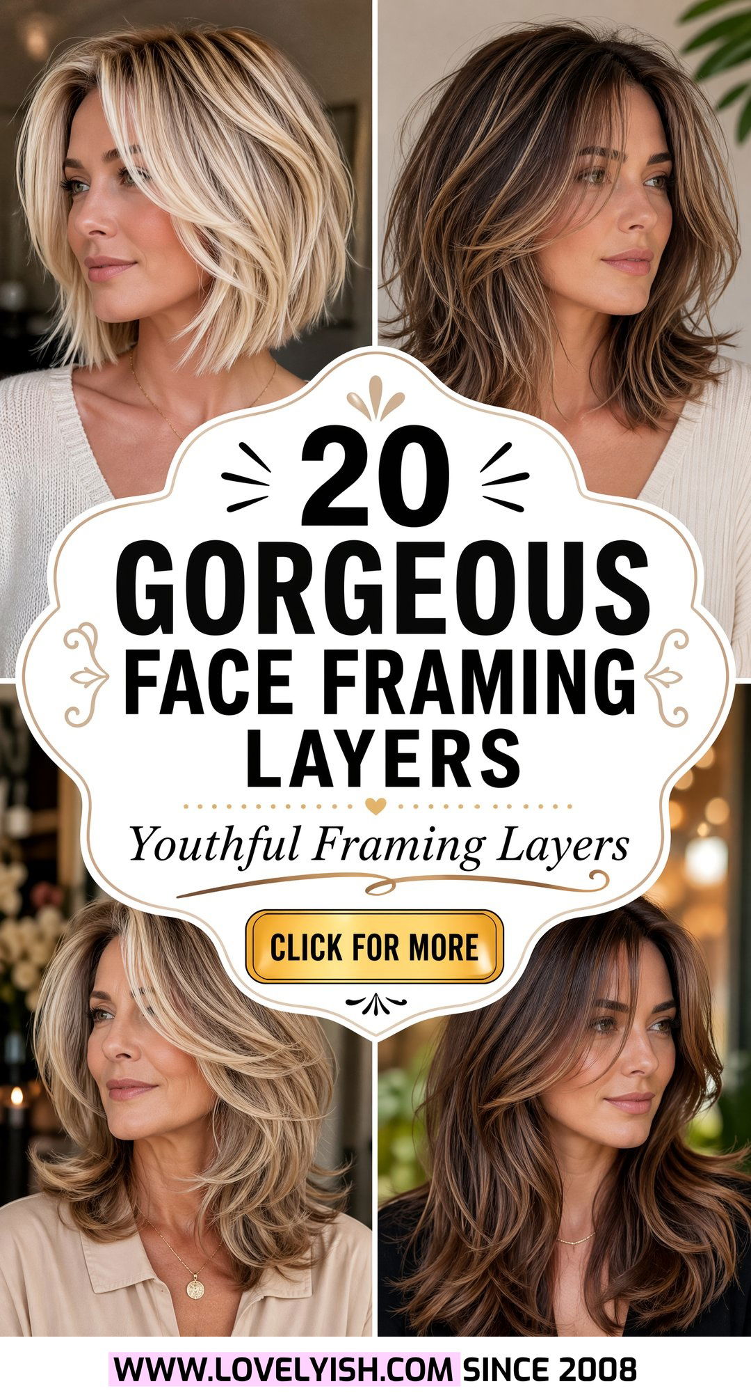20 Gorgeous Face Framing Layers for Women Over 50 To Try Now - 20 Gorgeous Face Framing Layers for Women Over 50 To Try Now
