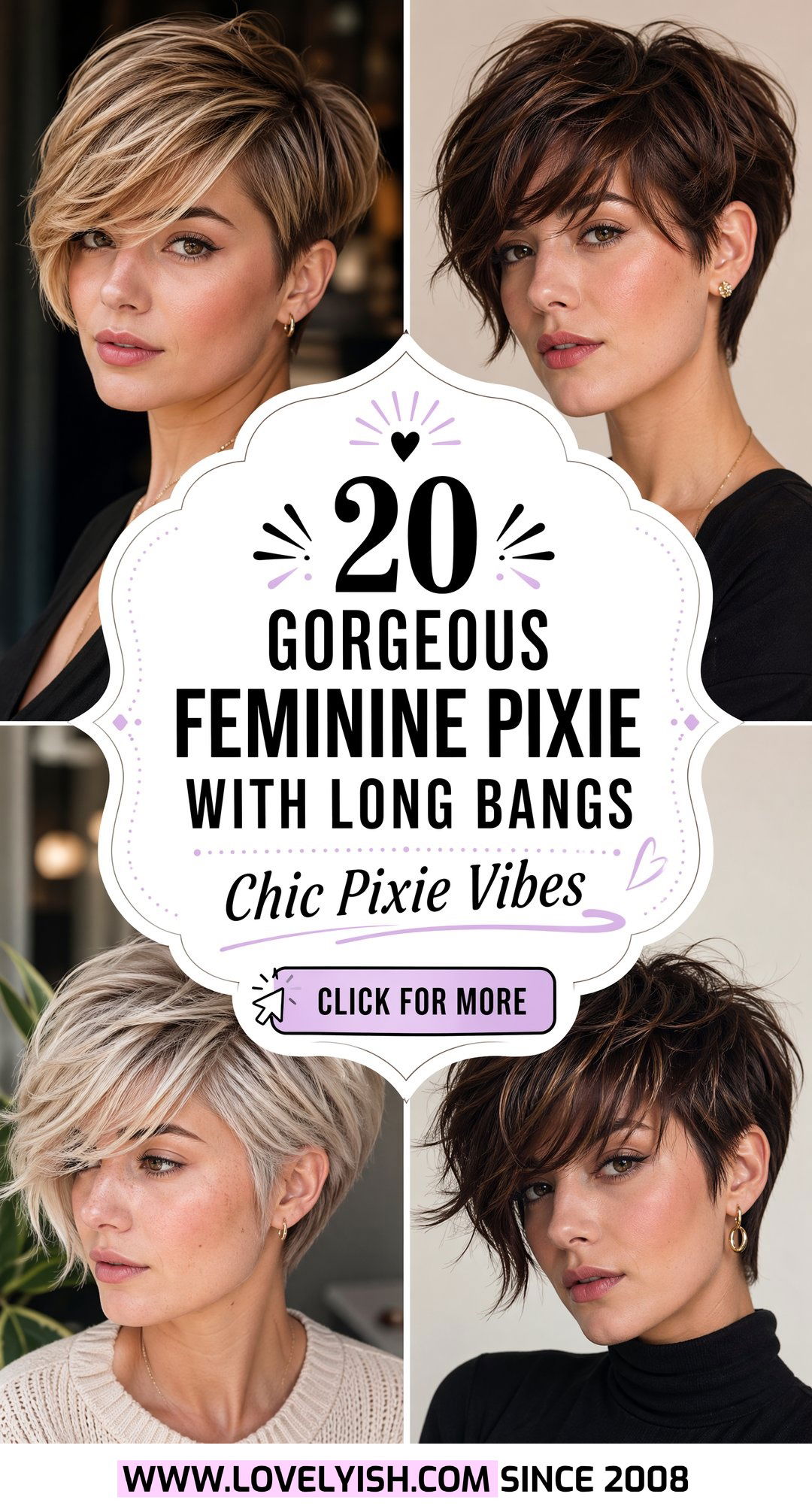 20 Gorgeous Feminine Pixie With Long Bangs for a Fresh Look - 20 Gorgeous Feminine Pixie With Long Bangs for a Fresh Look