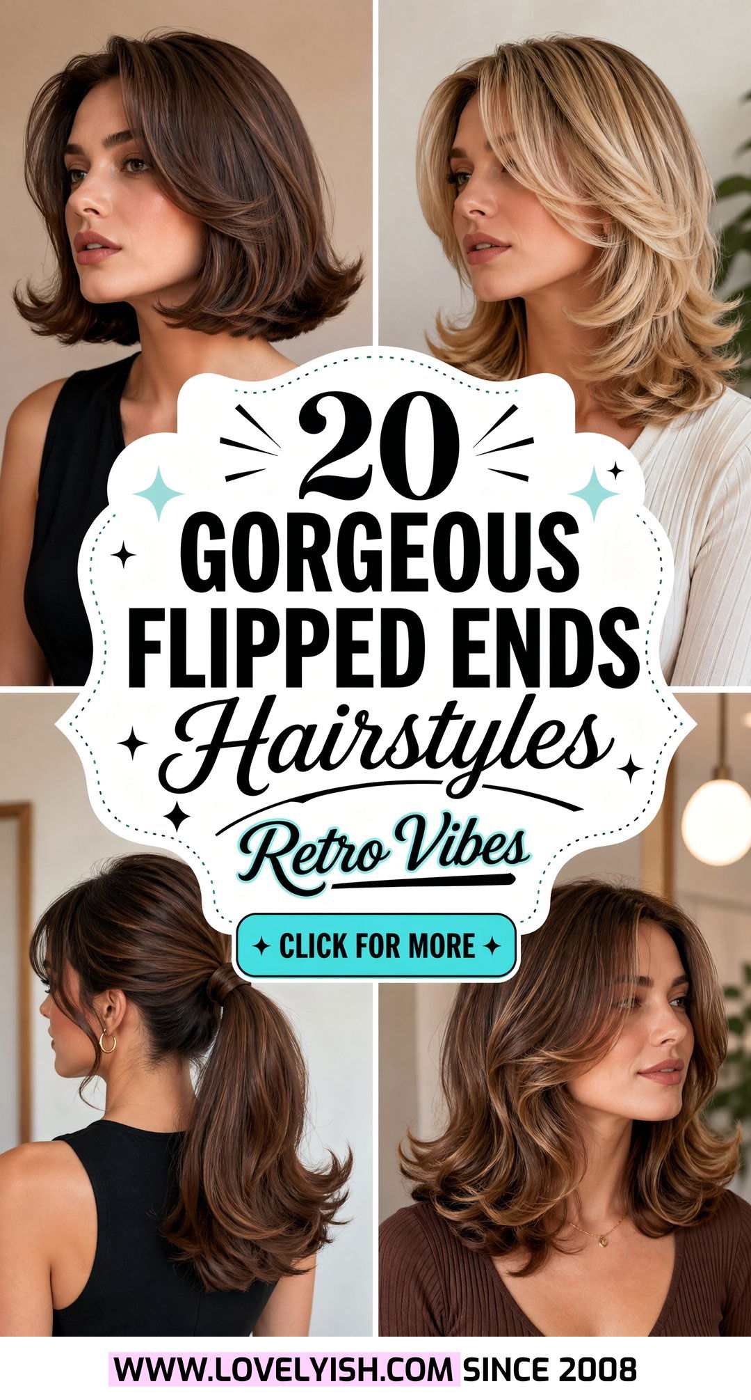 20 Gorgeous Flipped Ends Hairstyle Ideas for a Retro Vibe - 20 Gorgeous Flipped Ends Hairstyle Ideas for a Retro Vibe