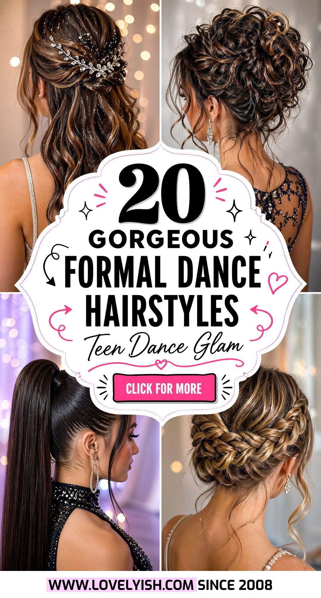 20 Gorgeous Formal Dance Hairstyles for Teens to Steal - 20 Gorgeous Formal Dance Hairstyles for Teens to Steal
