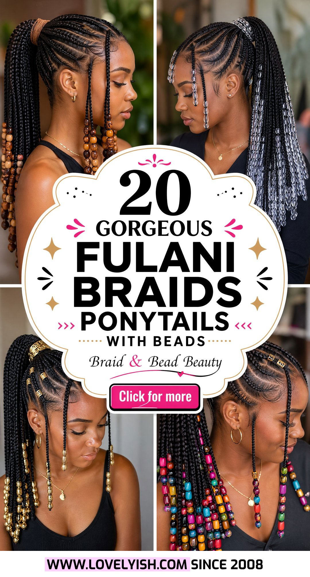 20 Gorgeous Fulani Braids Ponytail With Beads to Try Now - 20 Gorgeous Fulani Braids Ponytail With Beads to Try Now
