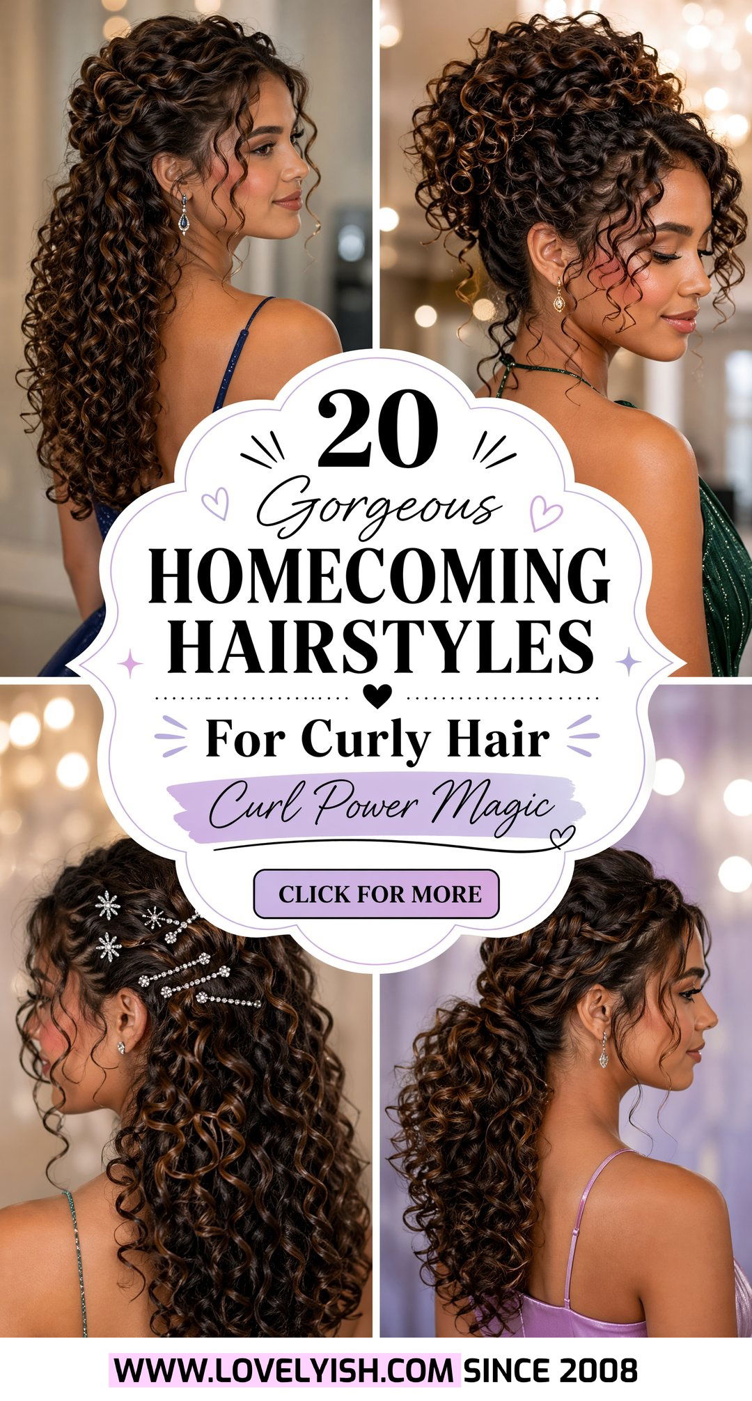 20 Gorgeous Homecoming Hairstyles For Curly Hair This Year - 20 Gorgeous Homecoming Hairstyles For Curly Hair This Year