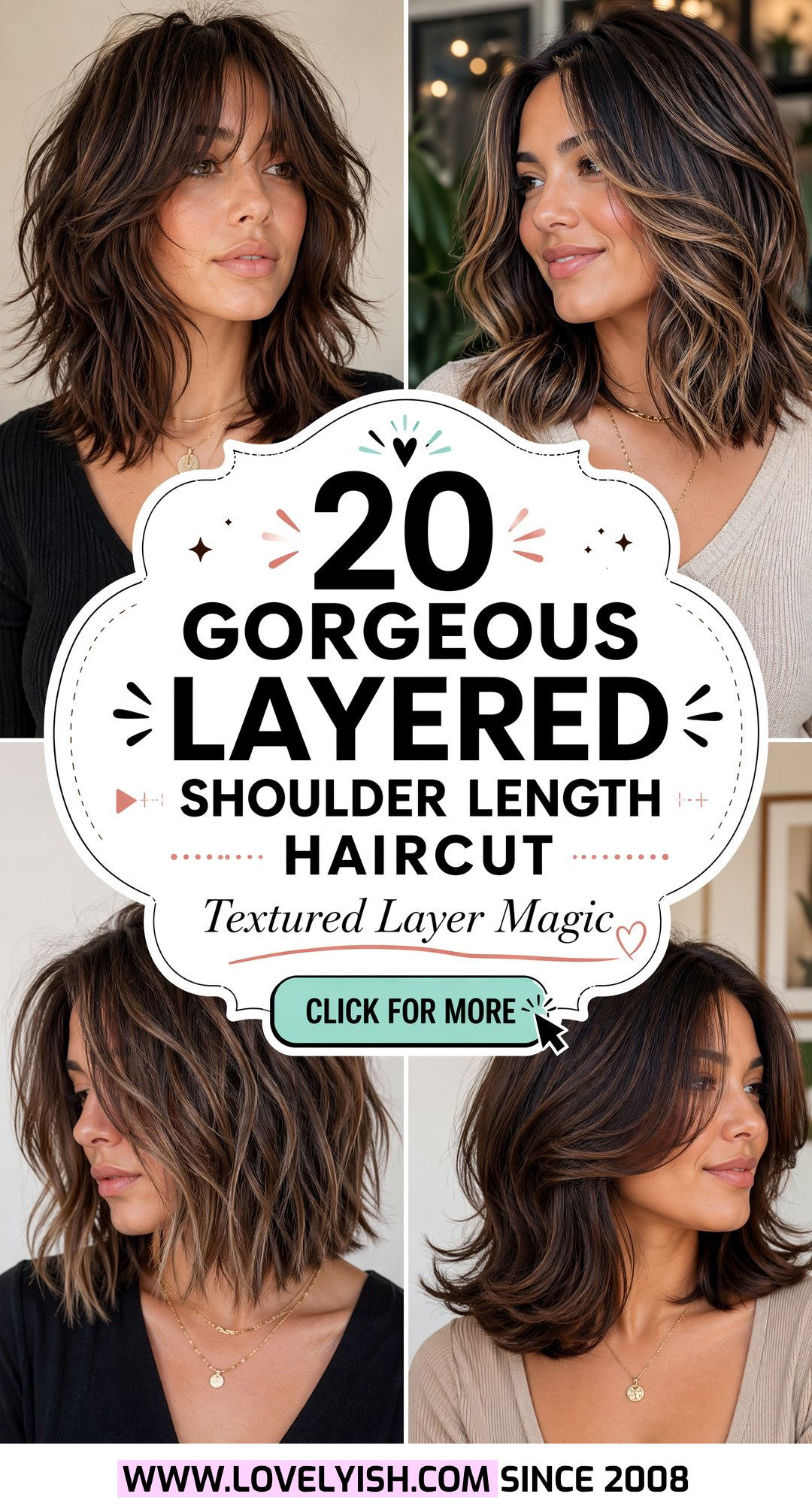 20 Gorgeous Layered Shoulder Length Haircut With Texture - 20 Gorgeous Layered Shoulder Length Haircut With Texture