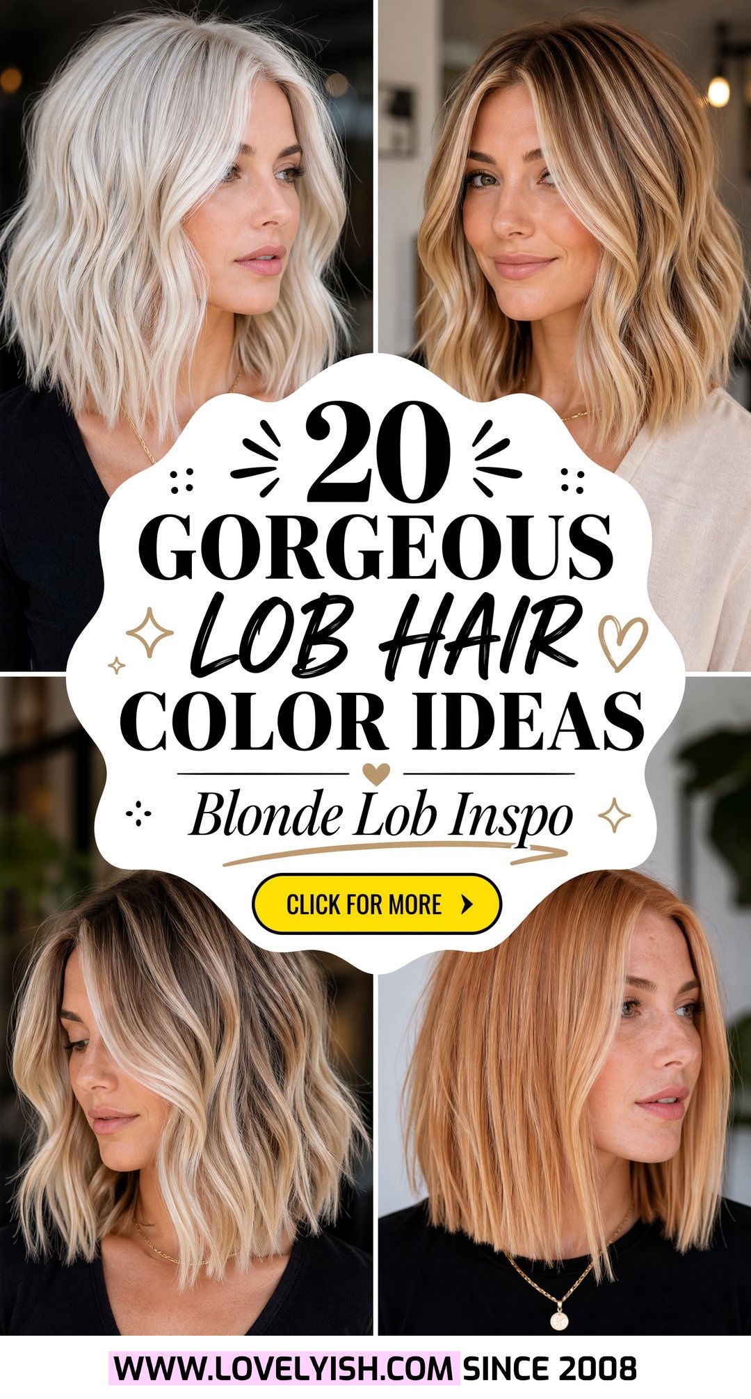 20 Gorgeous Lob Hair Color Ideas for Blondes to Try Now - 20 Gorgeous Lob Hair Color Ideas for Blondes to Try Now