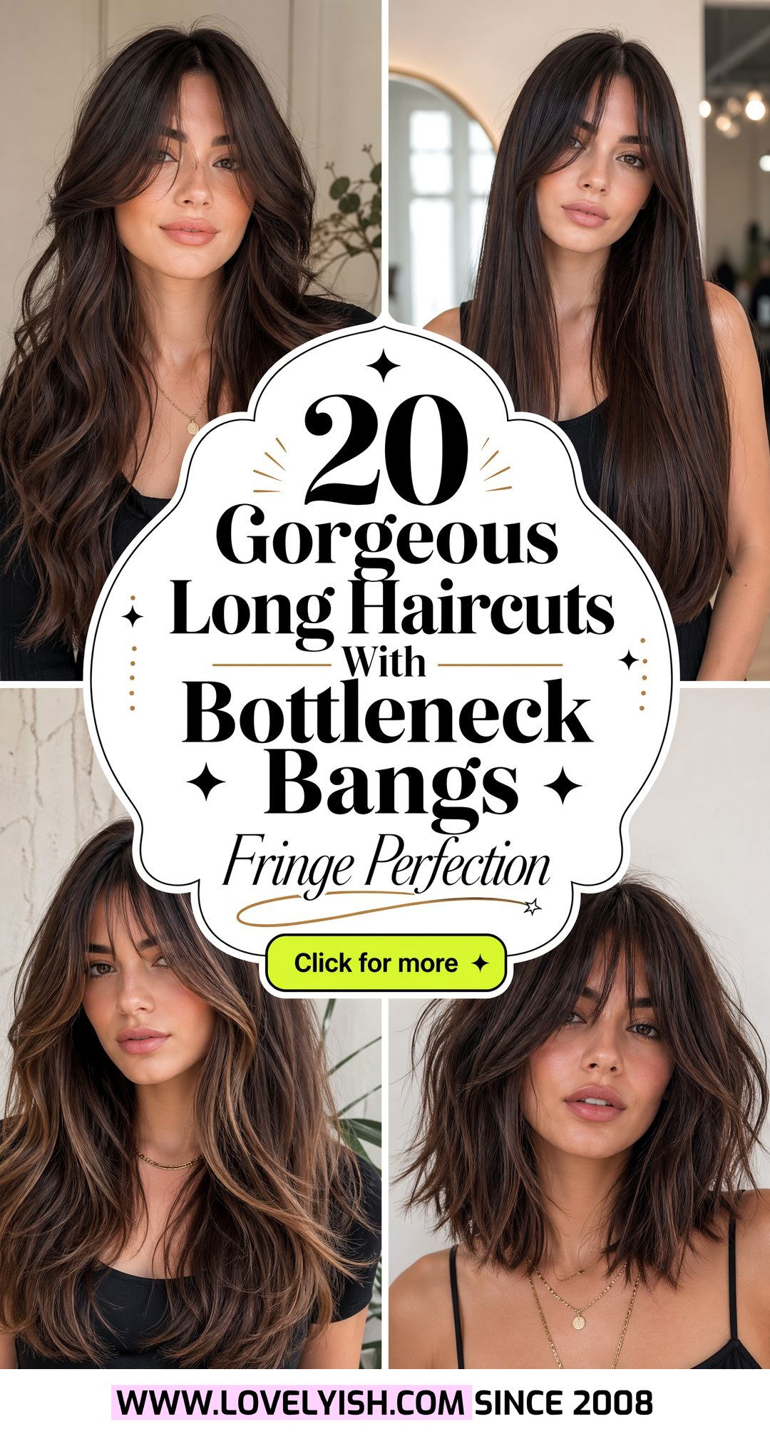 20 Gorgeous Long Haircut With Bottleneck Bangs to Try Now - 20 Gorgeous Long Haircut With Bottleneck Bangs to Try Now
