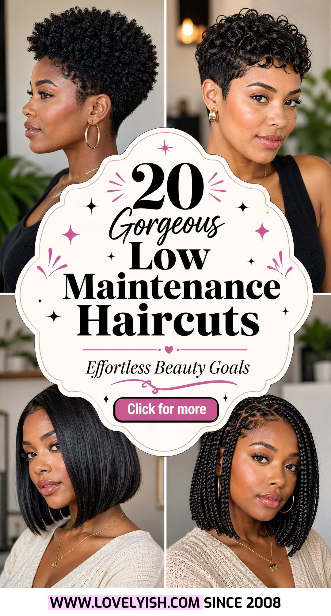 20 Gorgeous Low Maintenance Haircut Ideas for Black Women - 20 Gorgeous Low Maintenance Haircut Ideas for Black Women