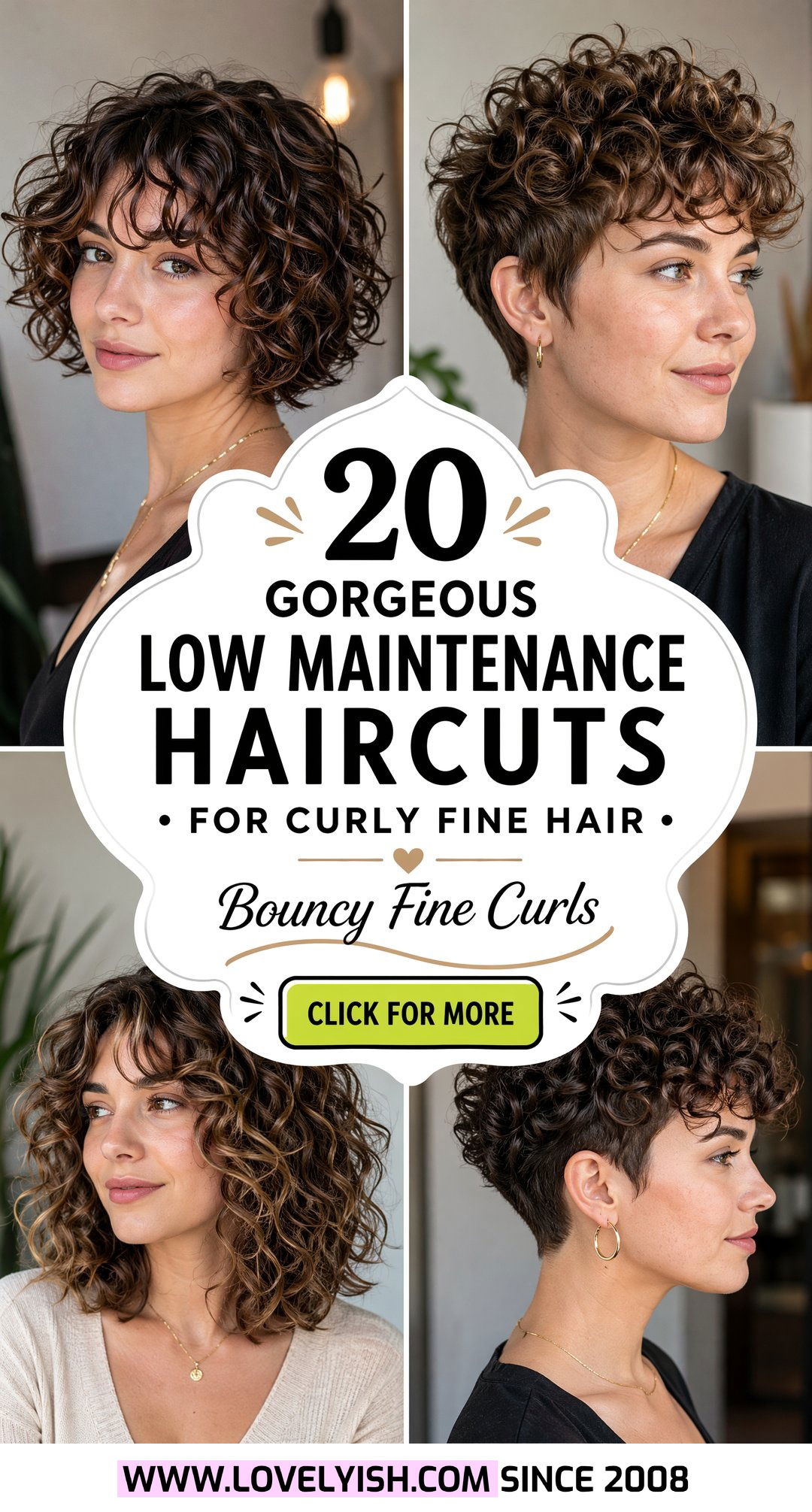 20 Gorgeous Low Maintenance Haircuts for Curly Fine Hair - 20 Gorgeous Low Maintenance Haircuts for Curly Fine Hair