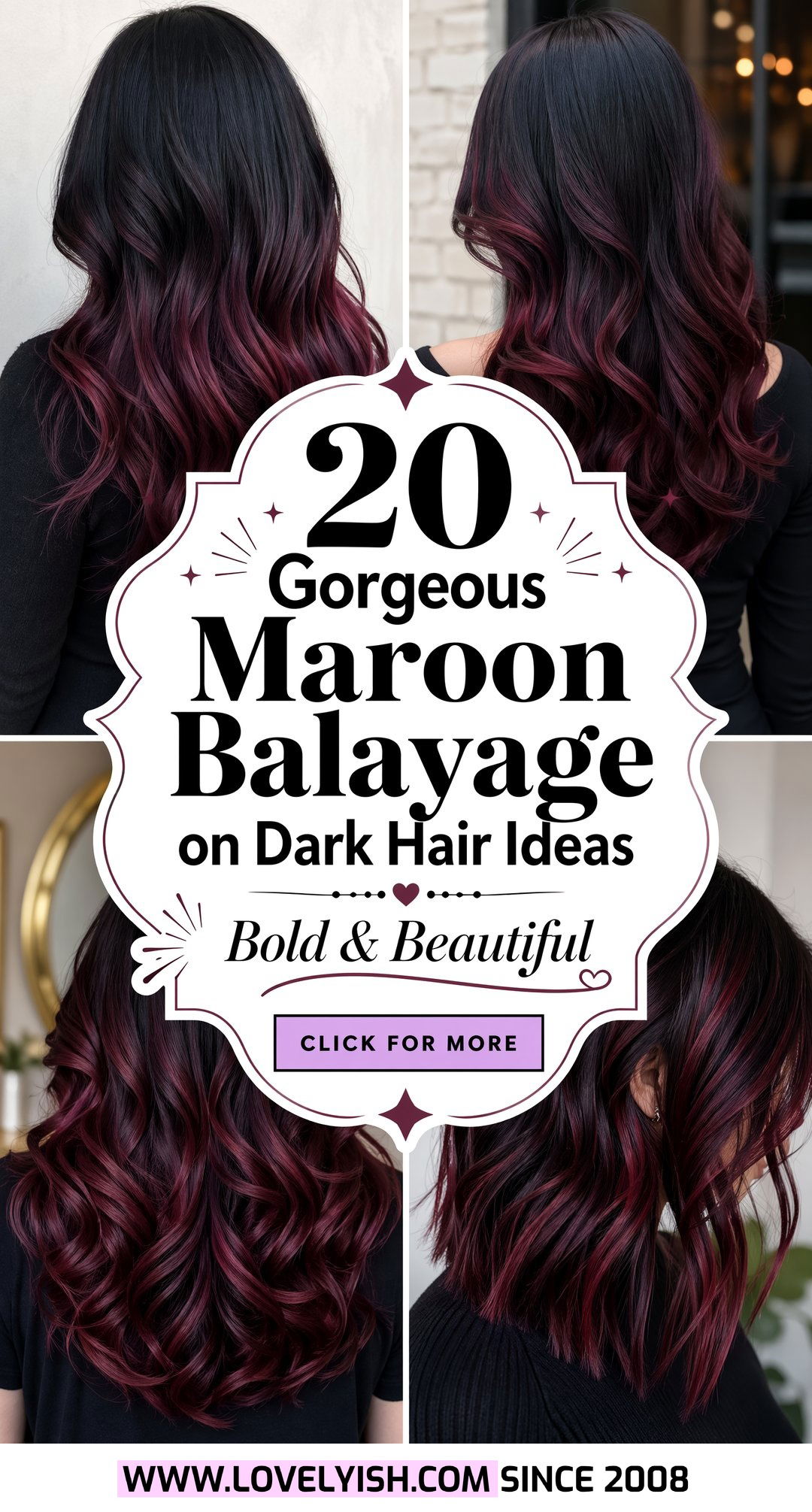 20 Gorgeous Maroon Balayage on Dark Hair Ideas to Try Now - 20 Gorgeous Maroon Balayage on Dark Hair Ideas to Try Now