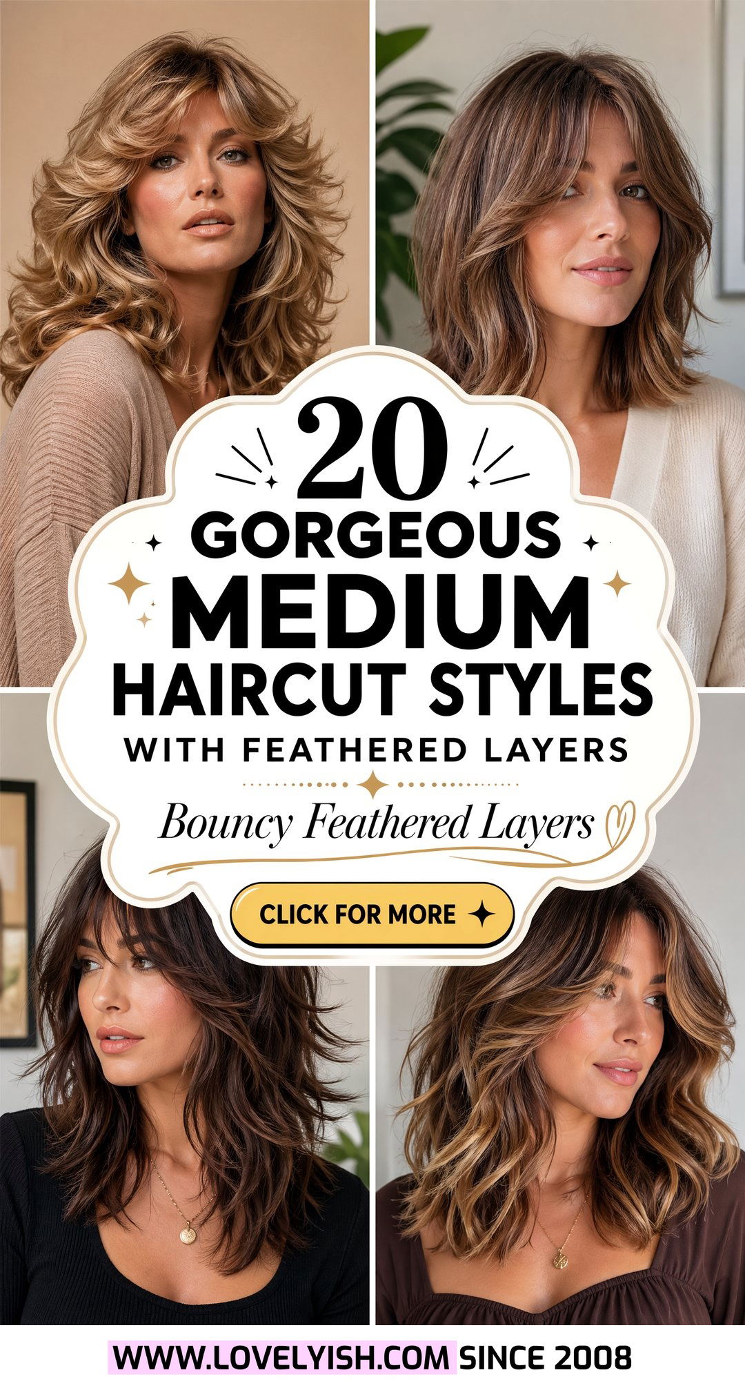 20 Gorgeous Medium Haircut Styles With Feathered Layers - 20 Gorgeous Medium Haircut Styles With Feathered Layers