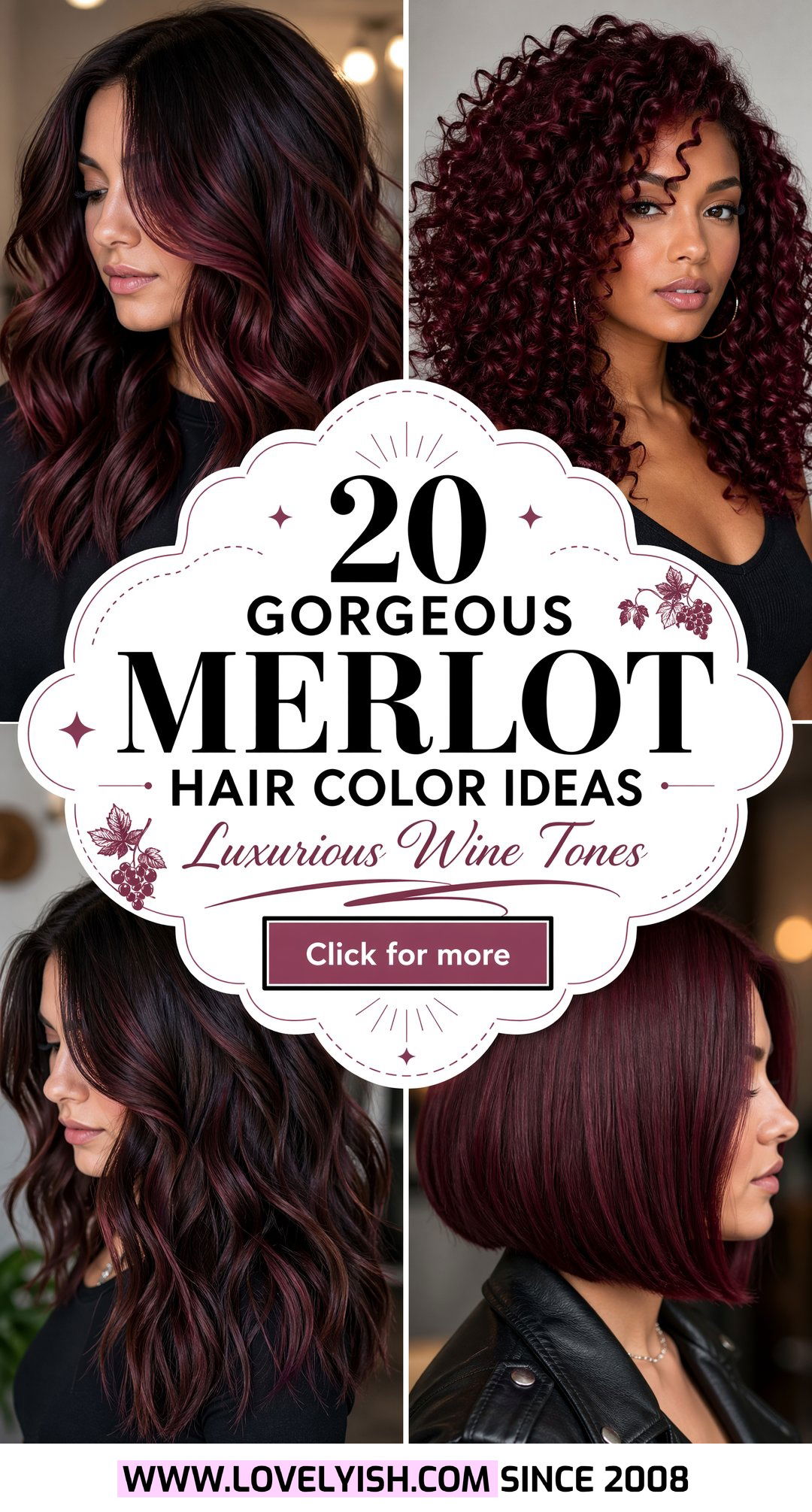 20 Gorgeous Merlot Hair Color Ideas for a Luxurious Look - 20 Gorgeous Merlot Hair Color Ideas for a Luxurious Look