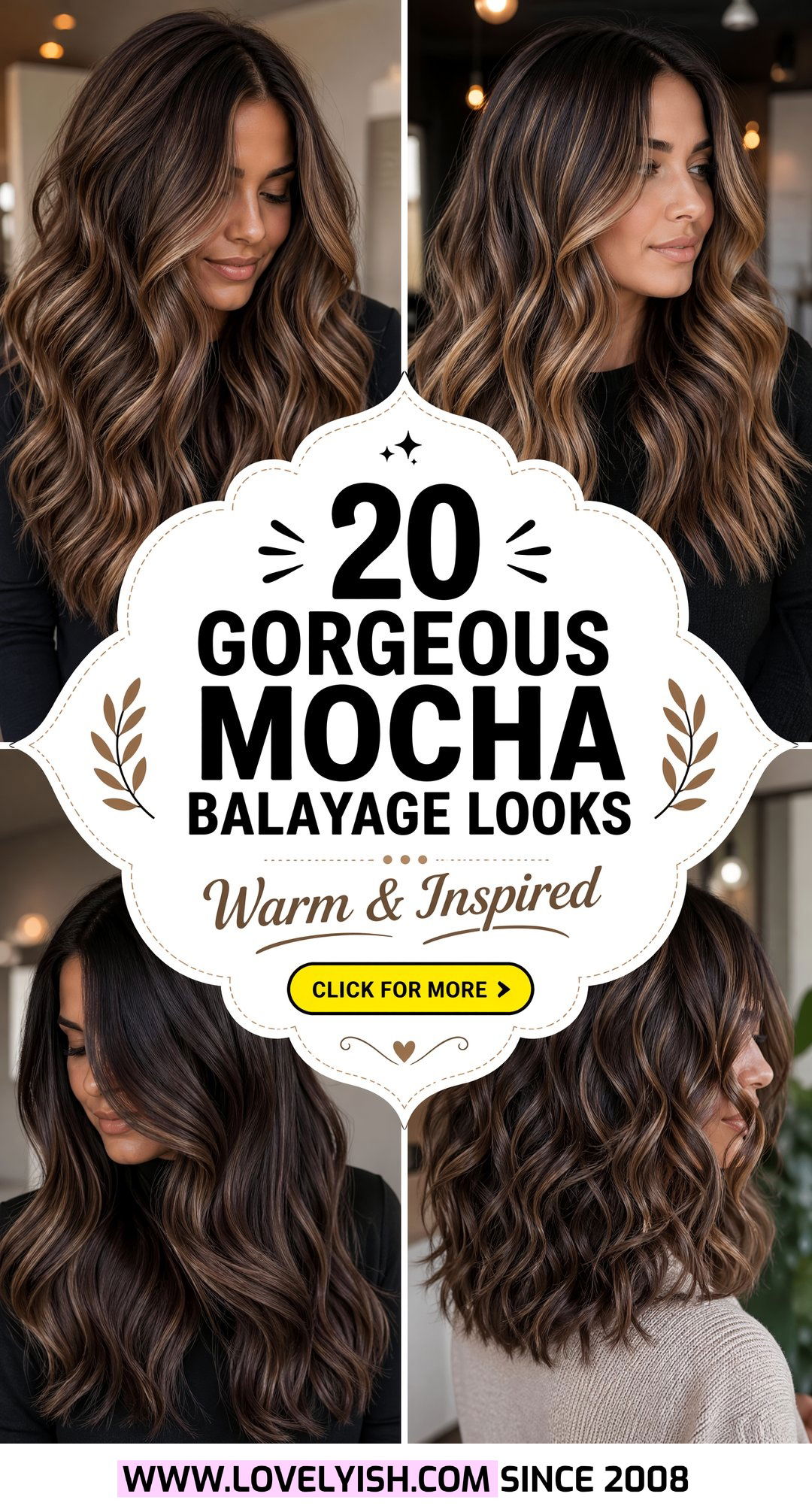 20 Gorgeous Mocha Balayage on Dark Hair Looks to Inspire - 20 Gorgeous Mocha Balayage on Dark Hair Looks to Inspire