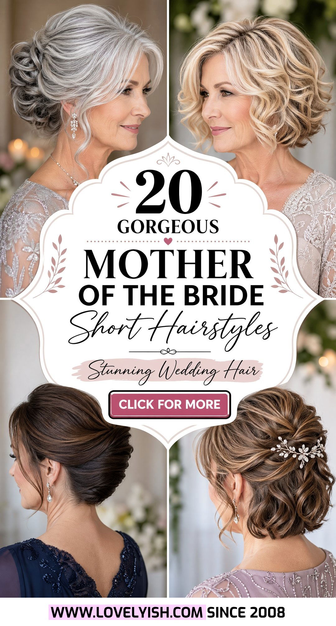 20 Gorgeous Mother of the Bride Short Hairstyles for 2024 - 20 Gorgeous Mother of the Bride Short Hairstyles for 2024