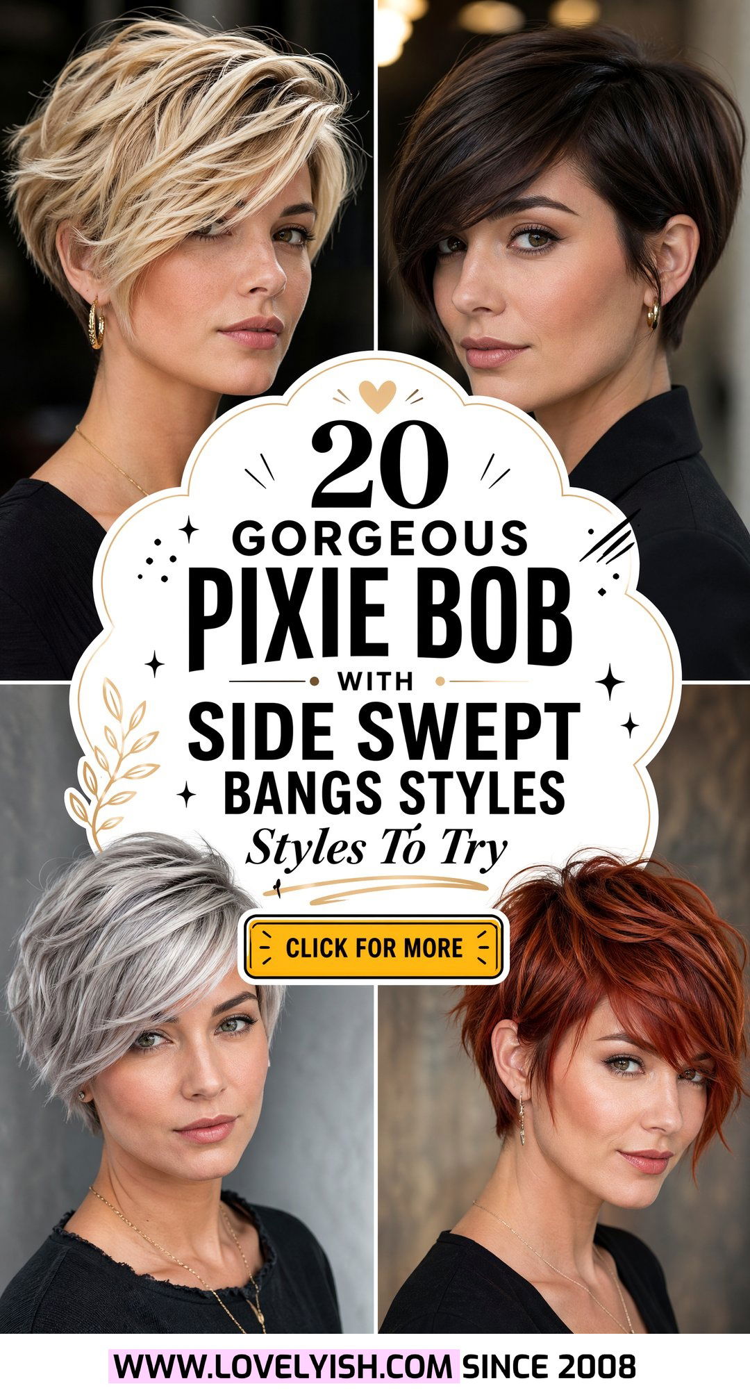 20 Gorgeous Pixie Bob With Side Swept Bangs Styles to Try - 20 Gorgeous Pixie Bob With Side Swept Bangs Styles to Try