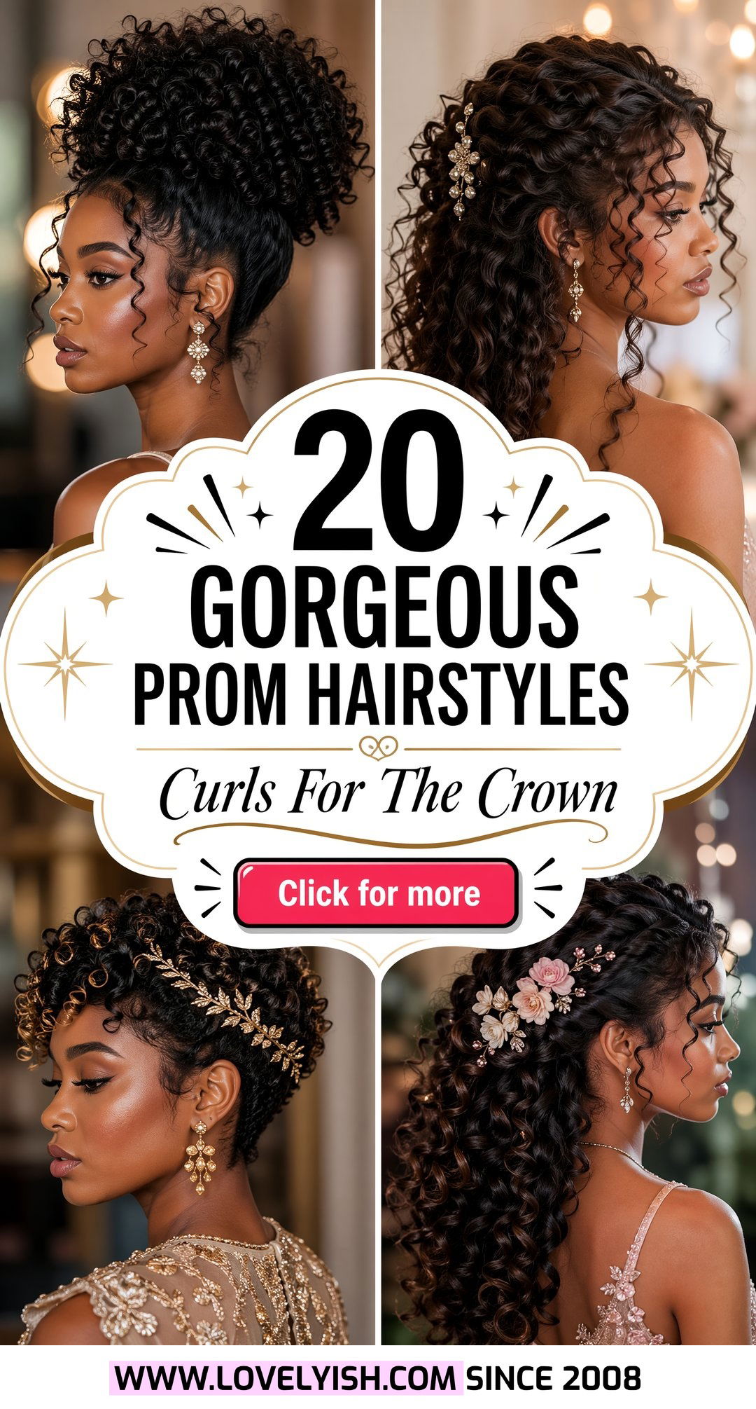 20 Gorgeous Prom Hairstyle Ideas for Curly Natural Hair - 20 Gorgeous Prom Hairstyle Ideas for Curly Natural Hair