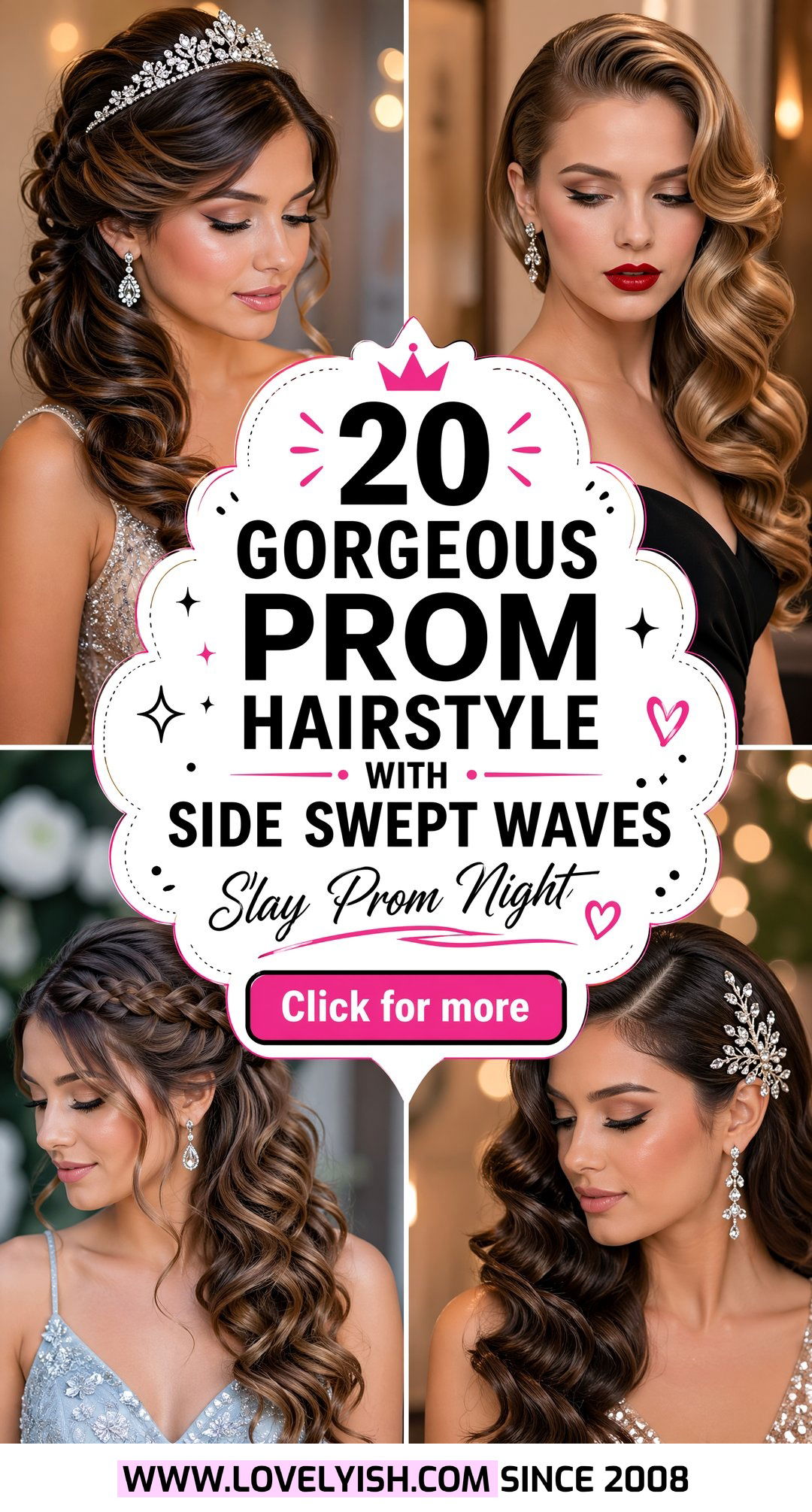 20 Gorgeous Prom Hairstyle with Side Swept Waves to Try Now - 20 Gorgeous Prom Hairstyle with Side Swept Waves to Try Now