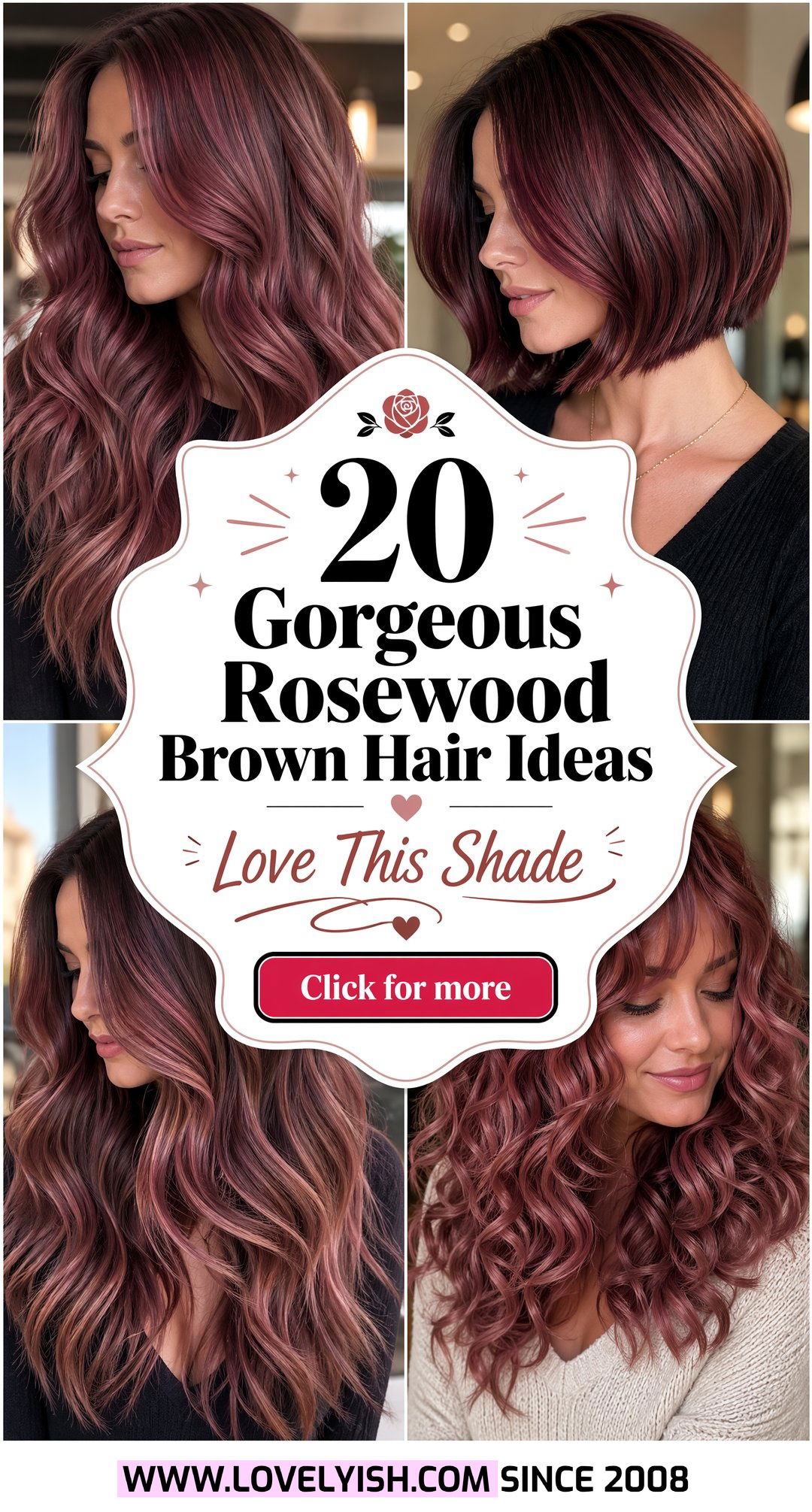 20 Gorgeous Rosewood Brown Hair Ideas You Will Absolutely Love - 20 Gorgeous Rosewood Brown Hair Ideas You Will Absolutely Love