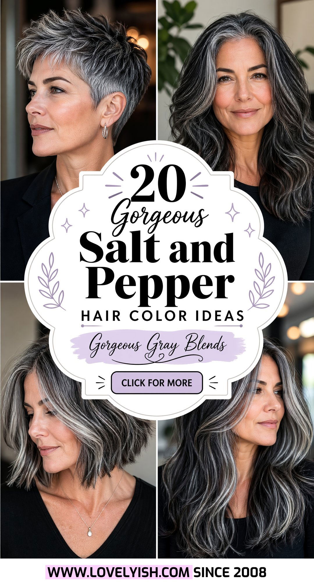 20 Gorgeous Salt and Pepper Hair Color Ideas for a Chic Look - 20 Gorgeous Salt and Pepper Hair Color Ideas for a Chic Look