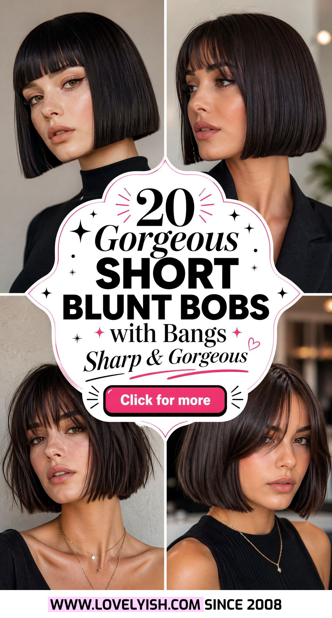 20 Gorgeous Short Blunt Bob with Bangs Ideas to Try Now - 20 Gorgeous Short Blunt Bob with Bangs Ideas to Try Now