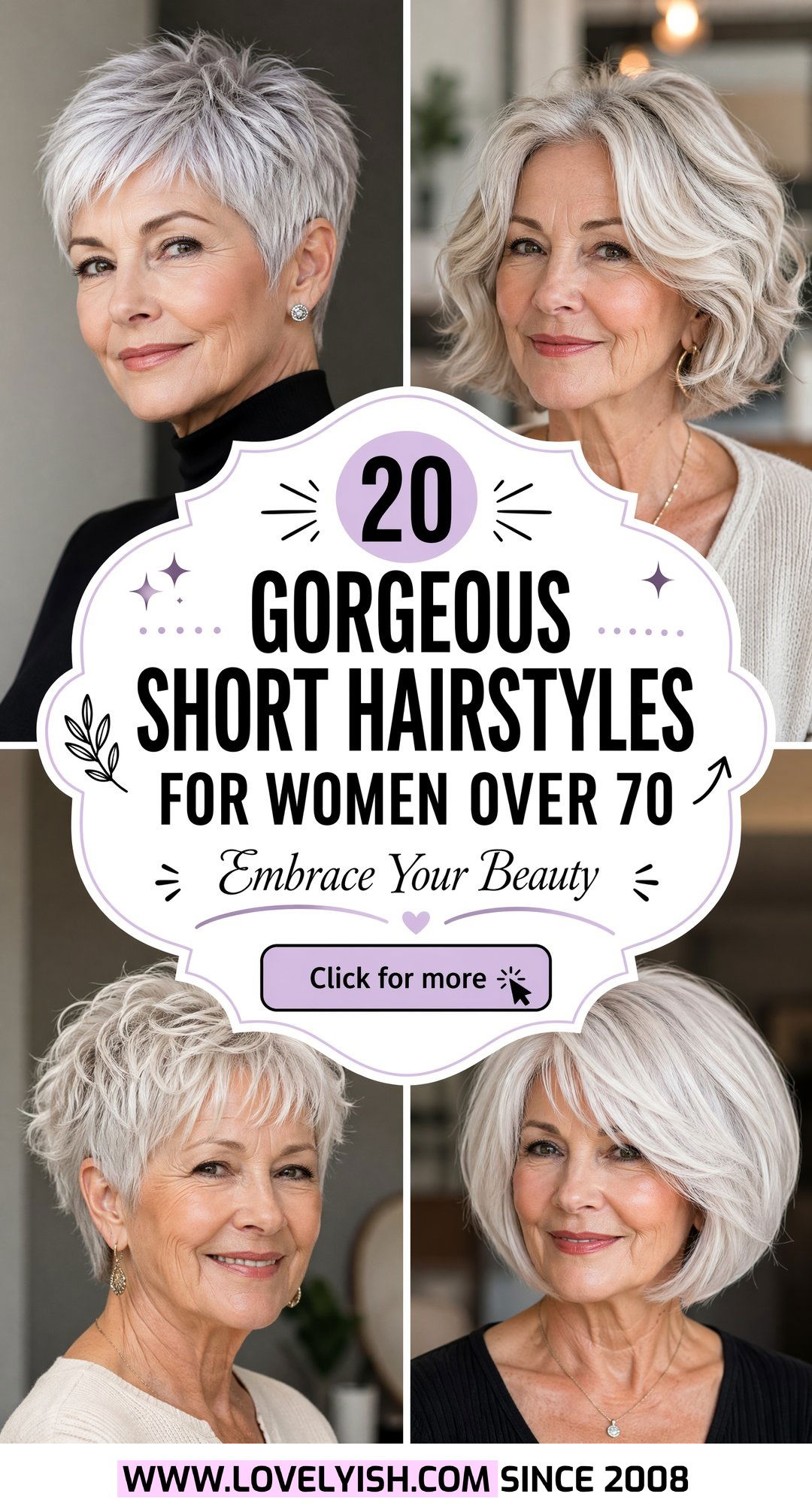 20 Gorgeous Short Hairstyles for Women Over 70 to Embrace - 20 Gorgeous Short Hairstyles for Women Over 70 to Embrace