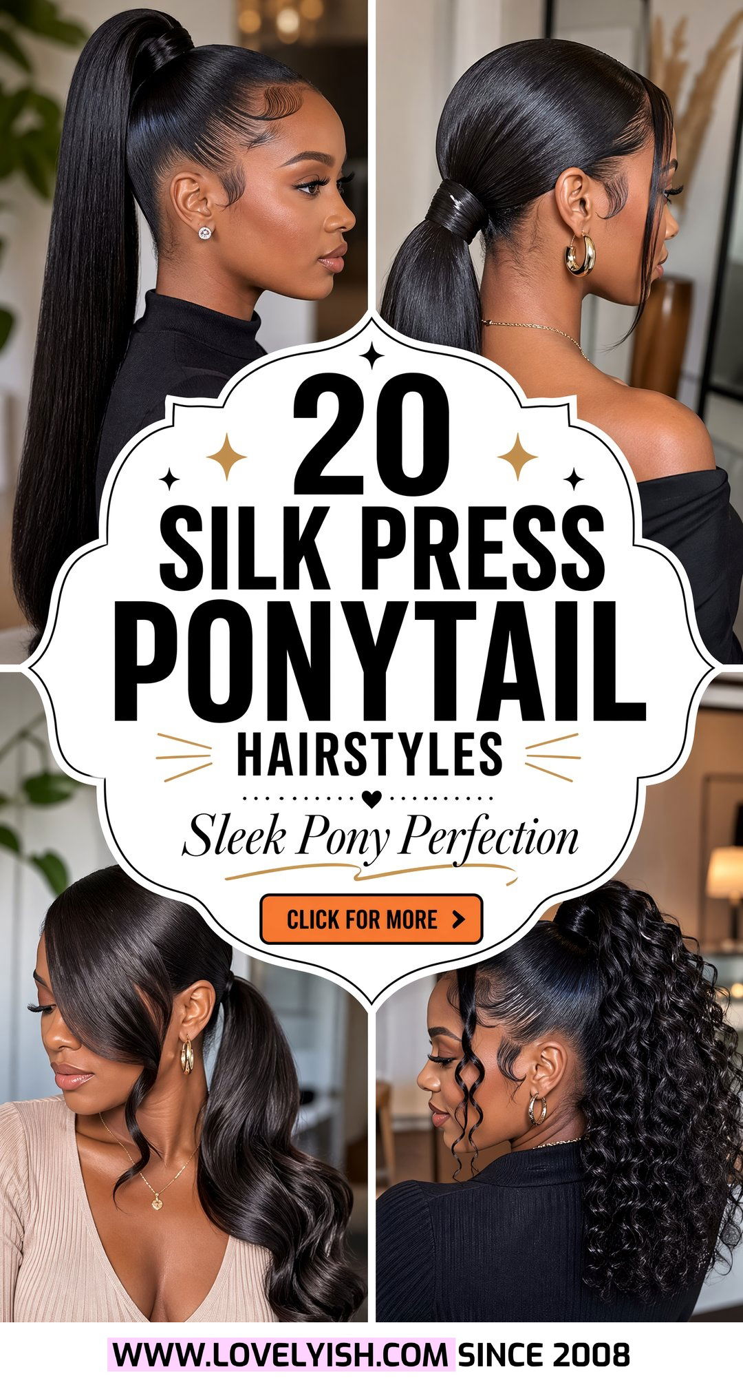 20 Gorgeous Silk Press Ponytail Hairstyle Ideas to Try Now - 20 Gorgeous Silk Press Ponytail Hairstyle Ideas to Try Now