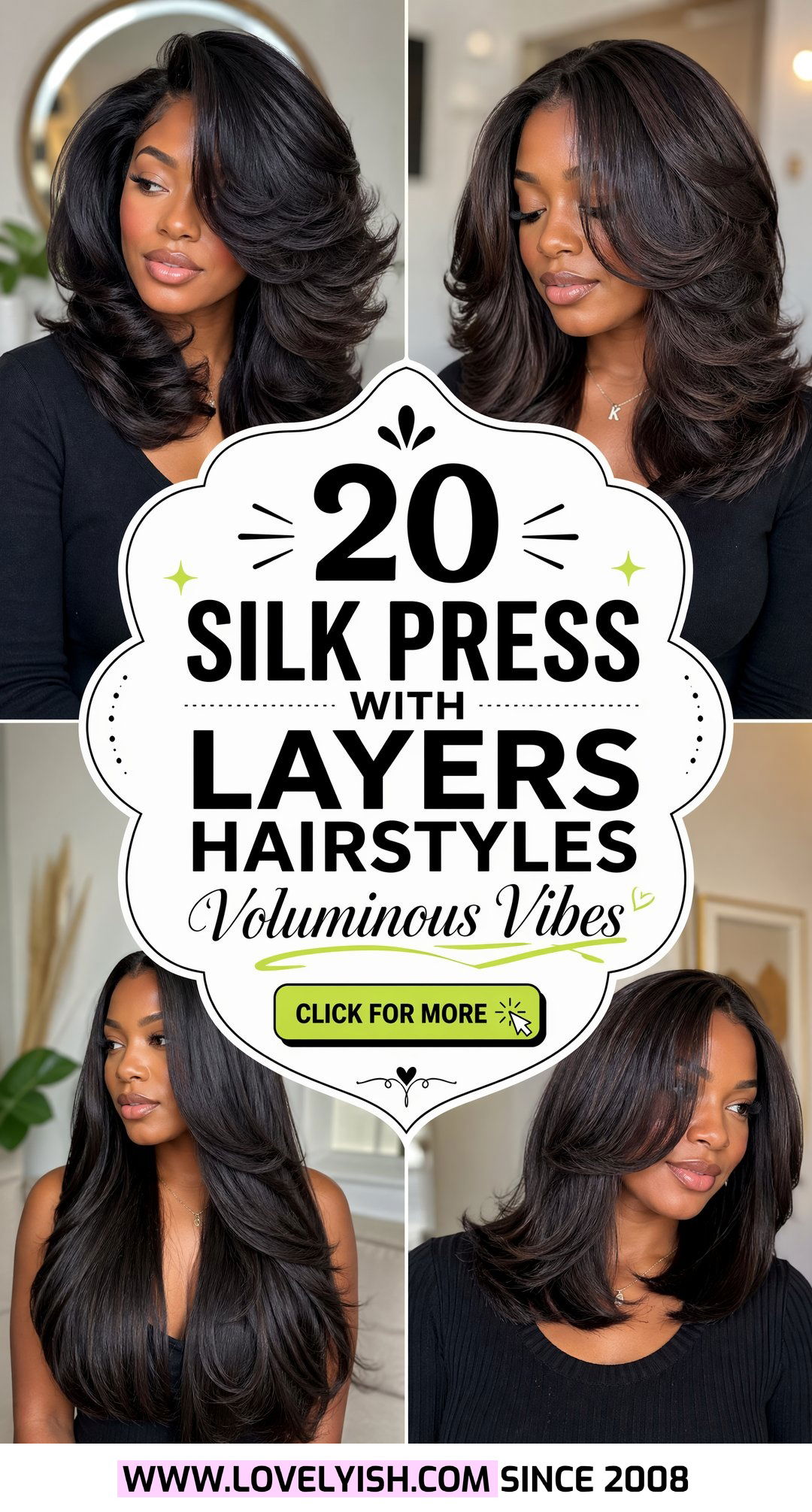 20 Gorgeous Silk Press With Layers Hairstyles for Volume - 20 Gorgeous Silk Press With Layers Hairstyles for Volume