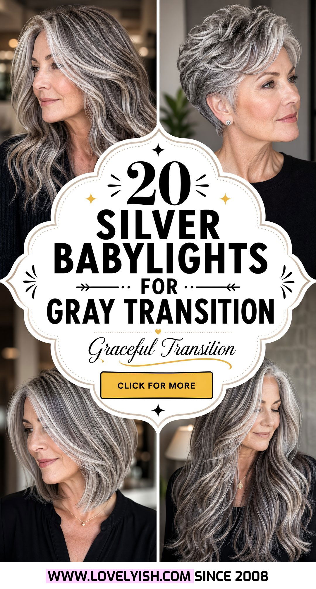 20 Gorgeous Silver Babylights for Gray Transition Style - 20 Gorgeous Silver Babylights for Gray Transition Style