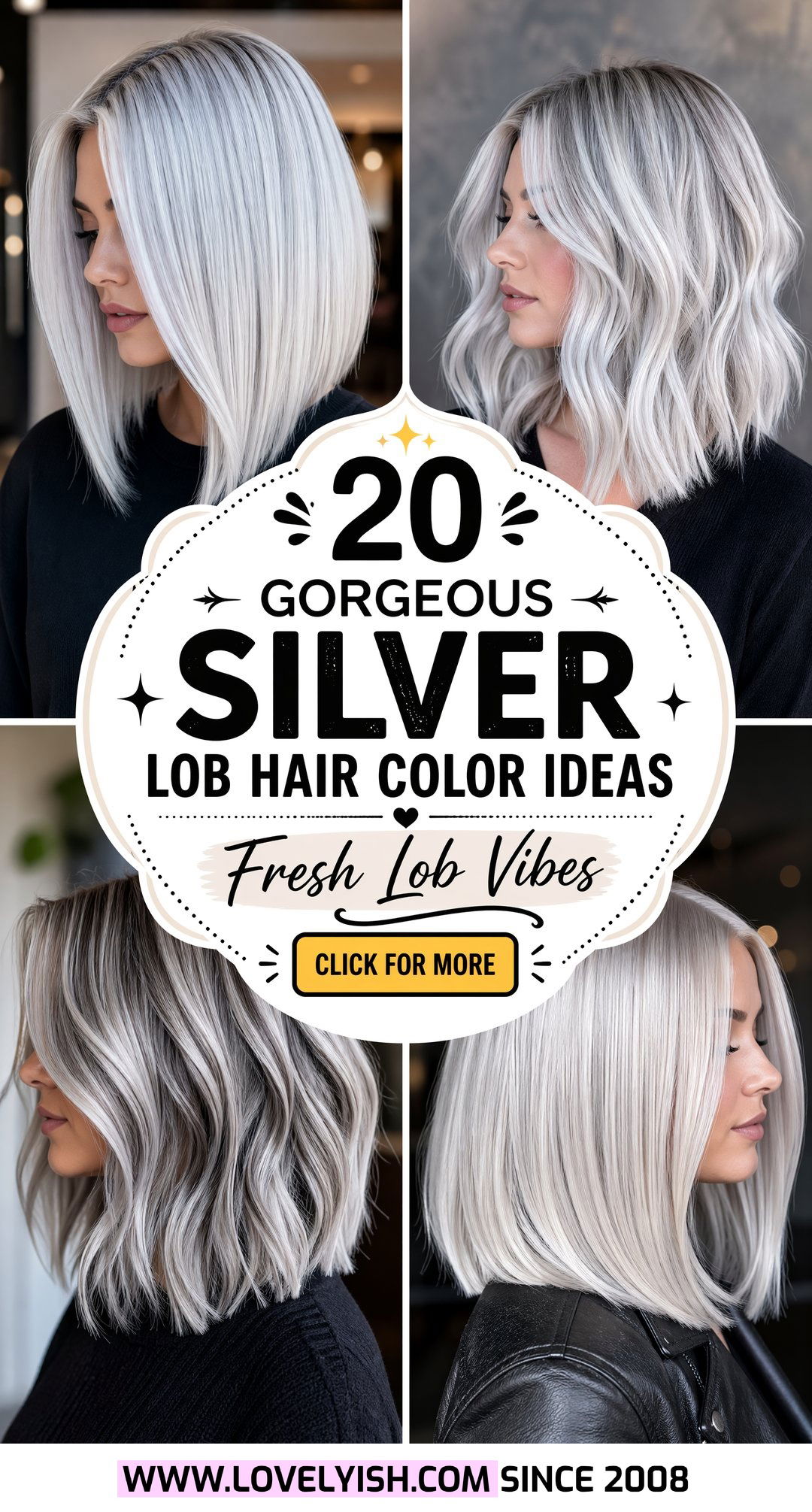 20 Gorgeous Silver Lob Hair Color Ideas For A Fresh New Look - 20 Gorgeous Silver Lob Hair Color Ideas For A Fresh New Look
