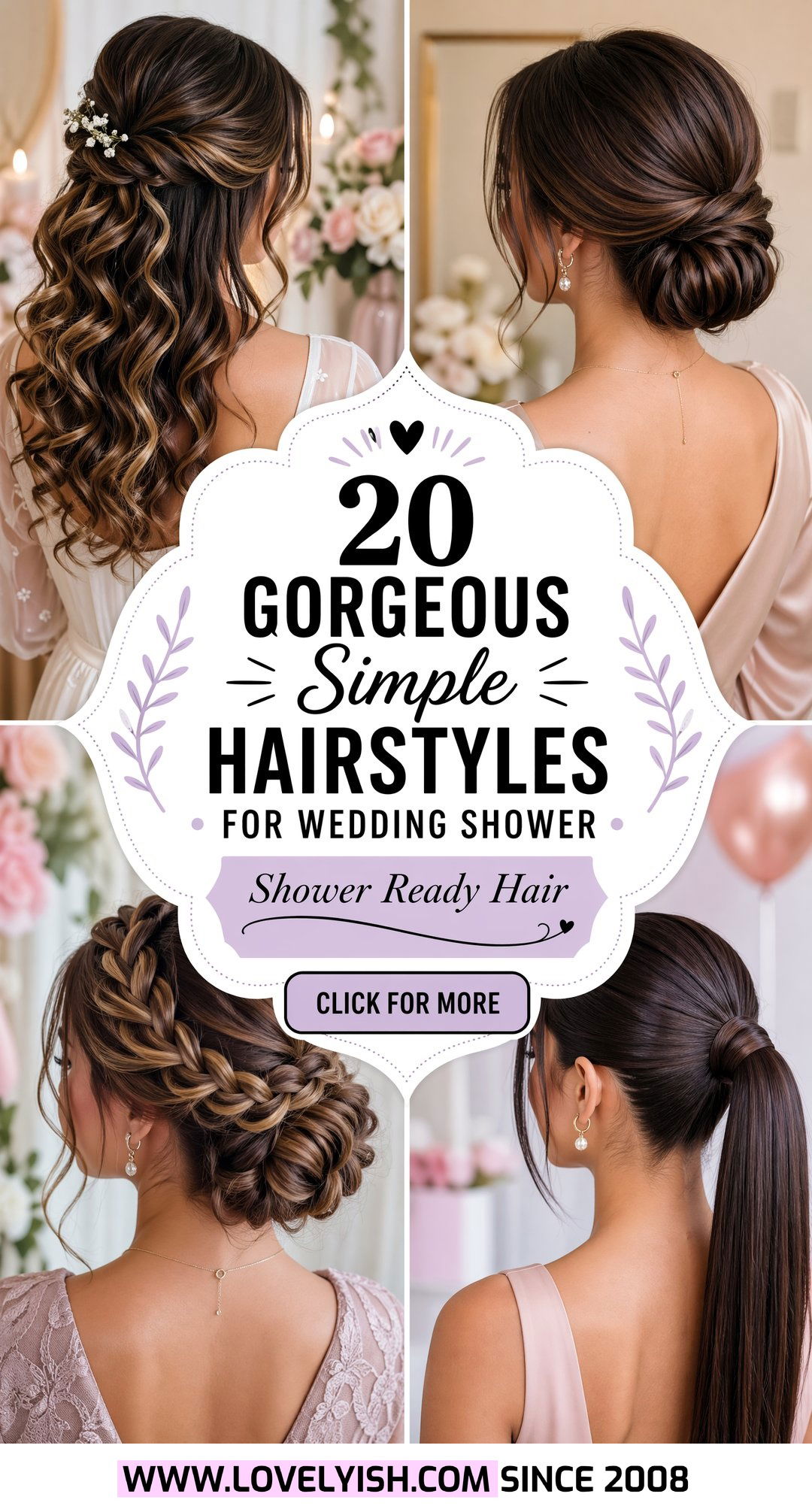 20 Gorgeous Simple Hairstyle for Wedding Shower Ideas Now - 20 Gorgeous Simple Hairstyle for Wedding Shower Ideas Now