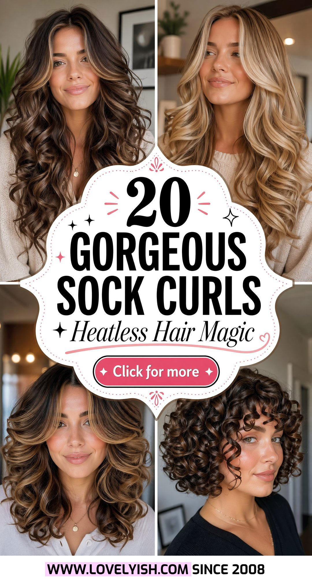 20 Gorgeous Sock Curls for Layered Hair Heatless Styles - 20 Gorgeous Sock Curls for Layered Hair: Heatless Styles