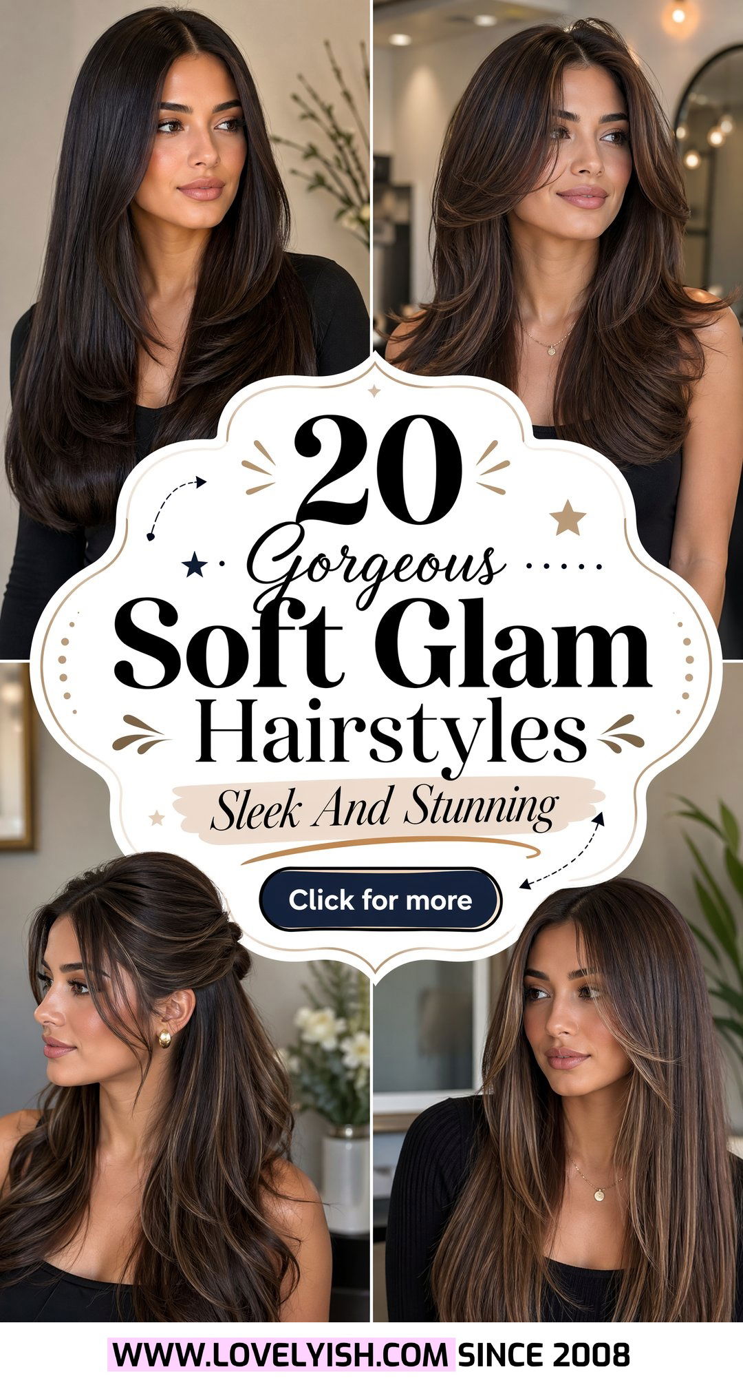 20 Gorgeous Soft Glam Hairstyle Ideas for Long Straight Hair - 20 Gorgeous Soft Glam Hairstyle Ideas for Long Straight Hair