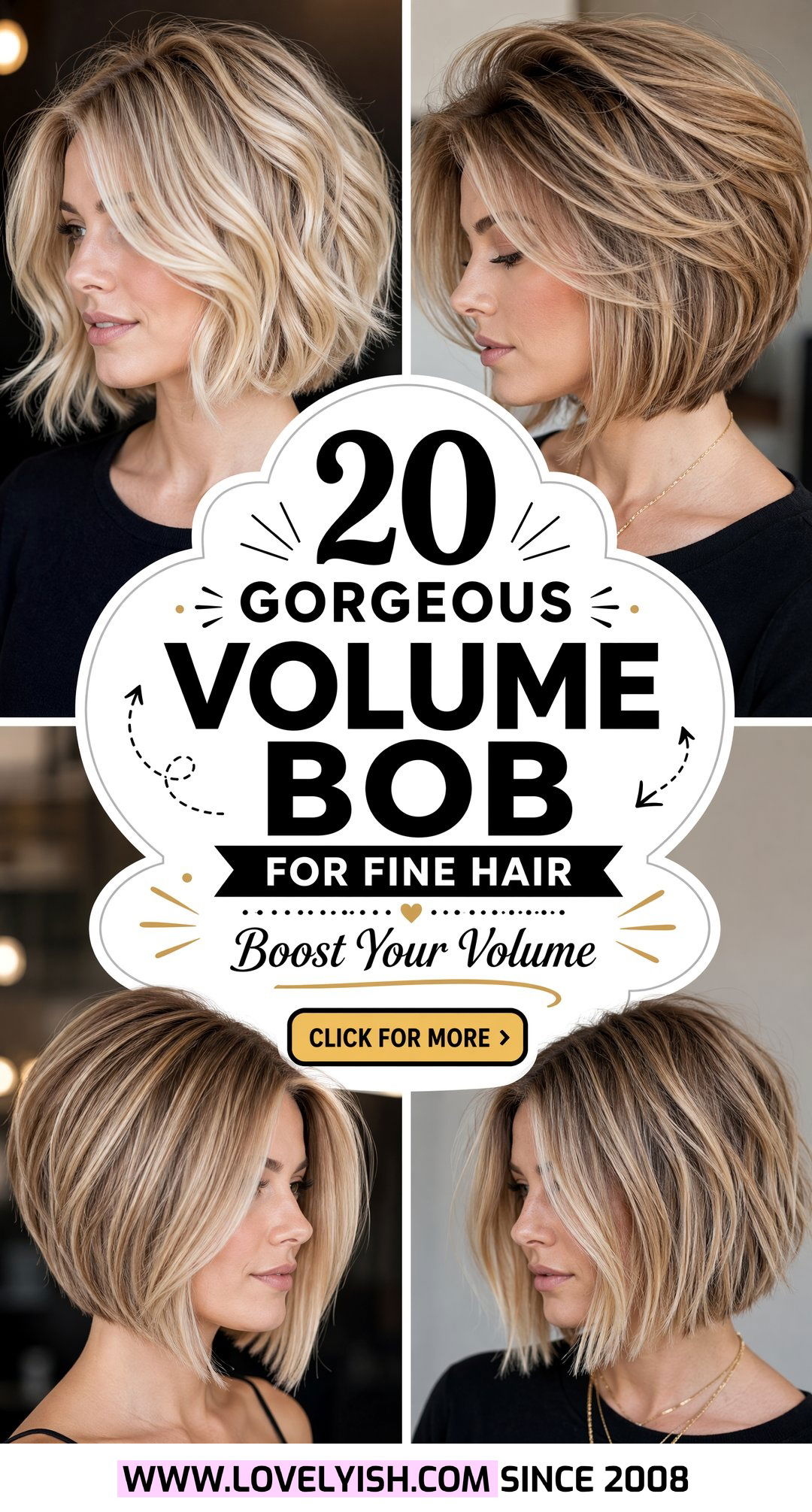 20 Gorgeous Volume Bob for Fine Hair Women to Try This Year - 20 Gorgeous Volume Bob for Fine Hair Women to Try This Year
