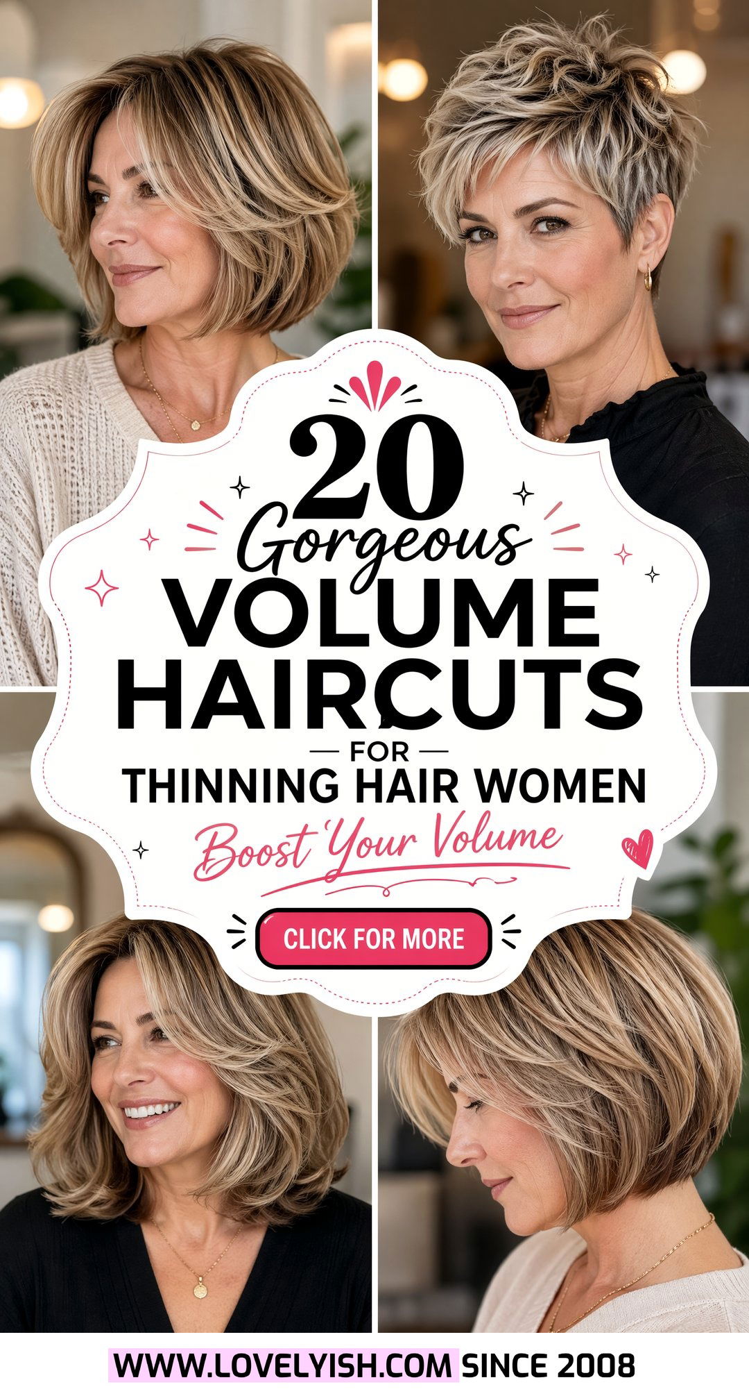 20 Gorgeous Volume Haircut for Thinning Hair Women Ideas - 20 Gorgeous Volume Haircut for Thinning Hair Women Ideas