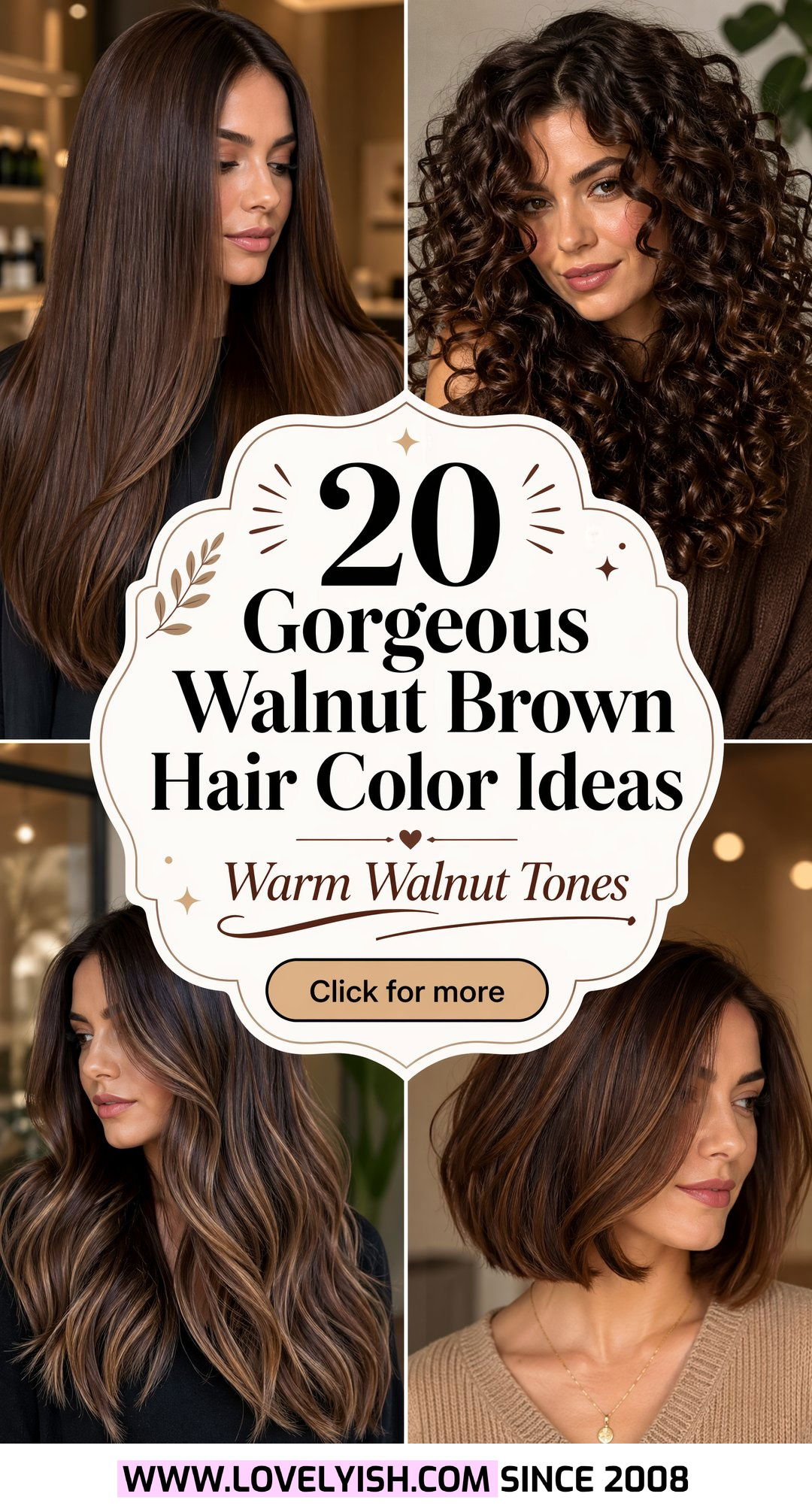 20 Gorgeous Walnut Brown Hair Color Ideas for a Warm Look - 20 Gorgeous Walnut Brown Hair Color Ideas for a Warm Look