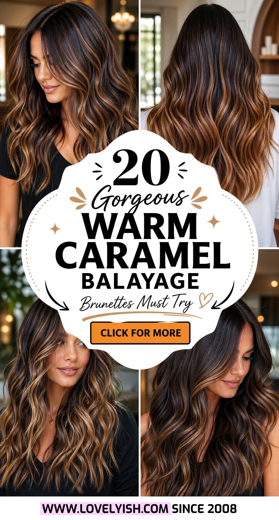 20 Gorgeous Warm Caramel Balayage for Brunettes to Try - 20 Gorgeous Warm Caramel Balayage for Brunettes to Try