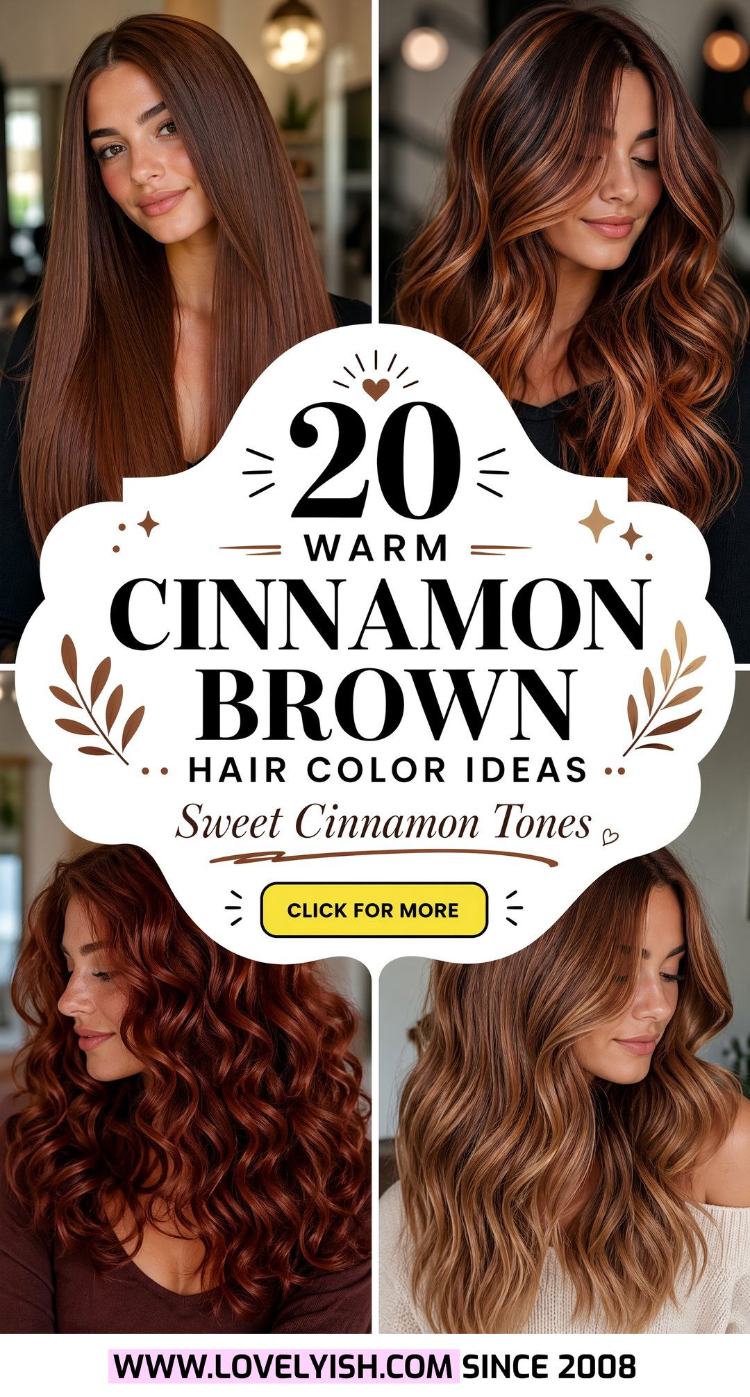 20 Gorgeous Warm Cinnamon Brown Hair Color Inspirations - 20 Gorgeous Warm Cinnamon Brown Hair Color Inspirations