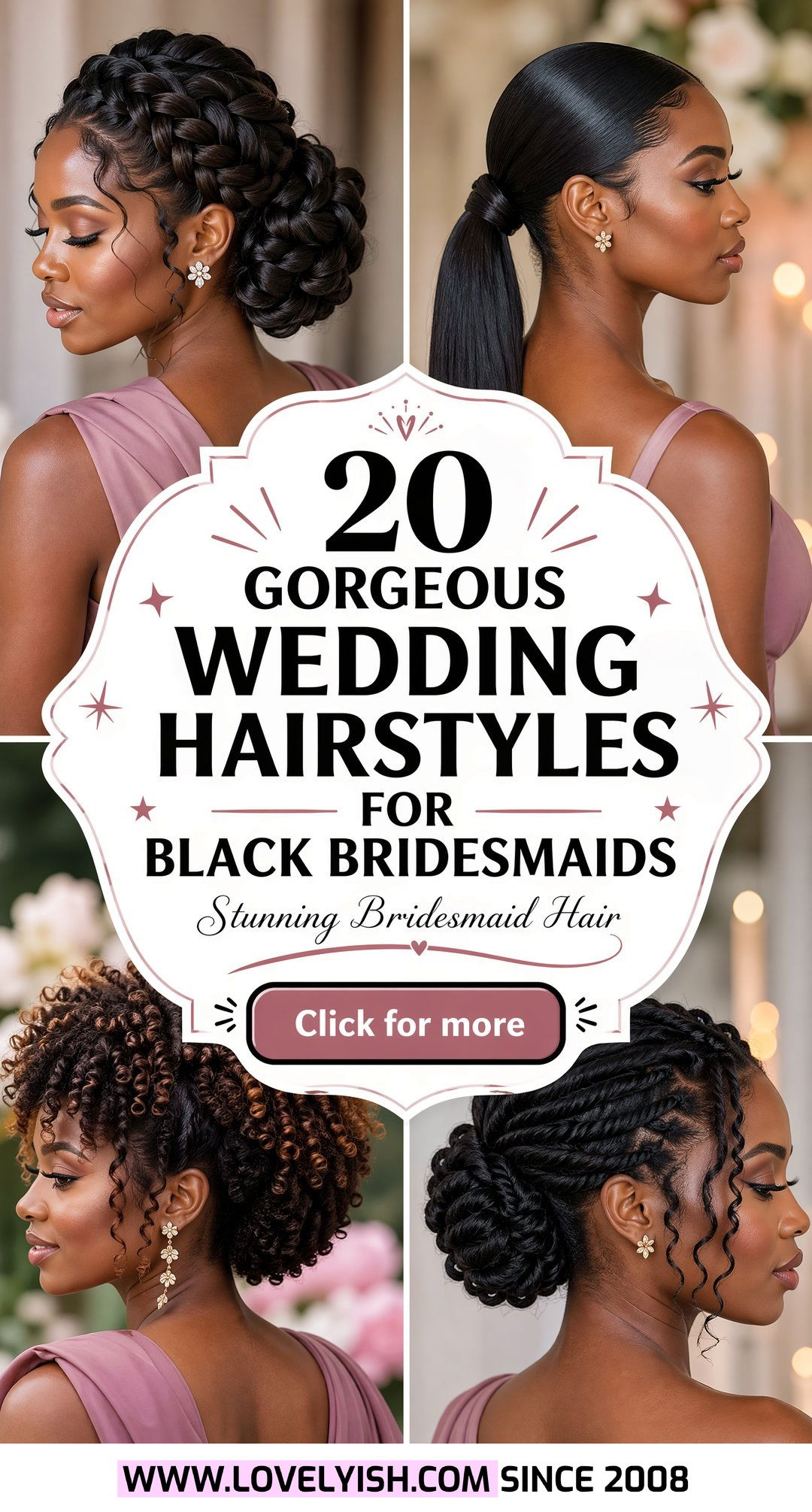 20 Gorgeous Wedding Hairstyles for Black Bridesmaids Ideas - 20 Gorgeous Wedding Hairstyles for Black Bridesmaids Ideas