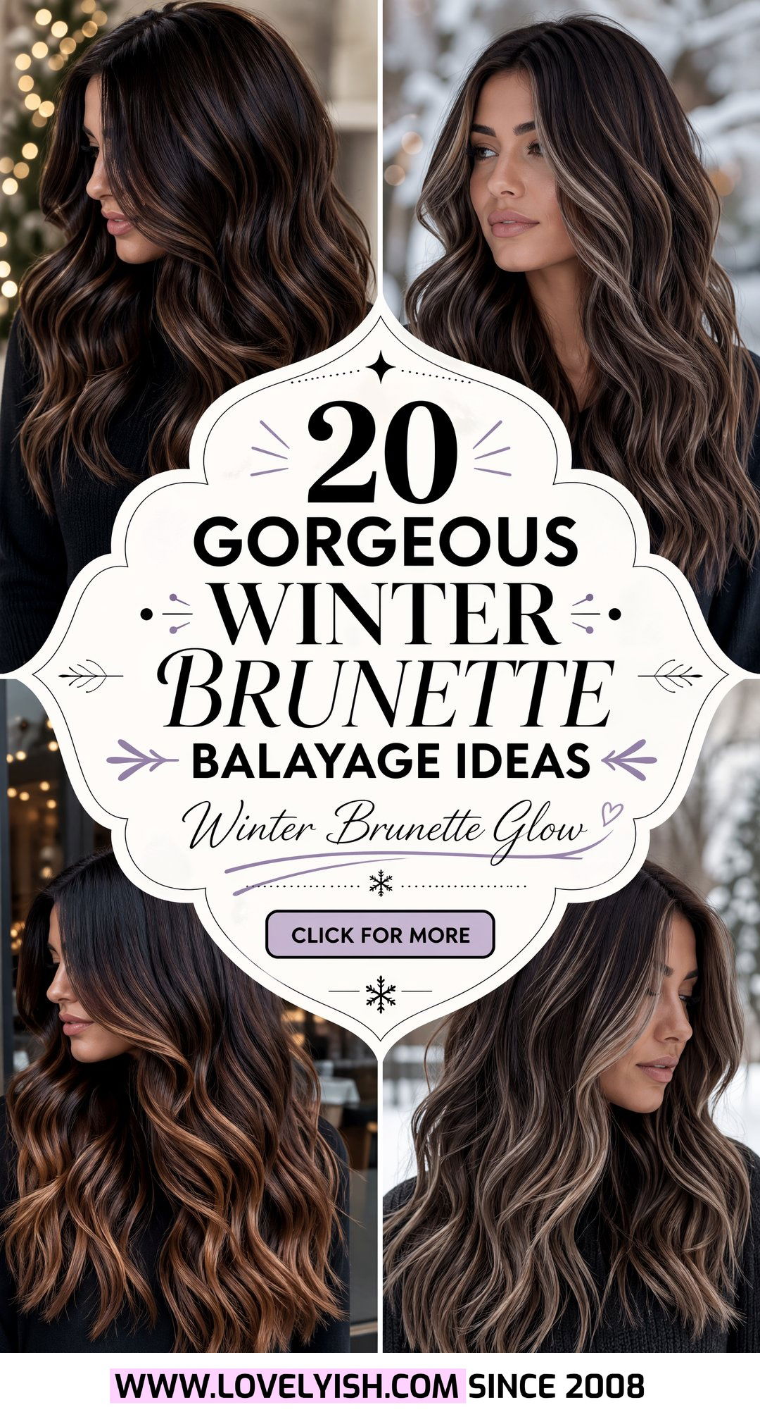 20 Gorgeous Winter Brunette Balayage Ideas for the Season - 20 Gorgeous Winter Brunette Balayage Ideas for the Season