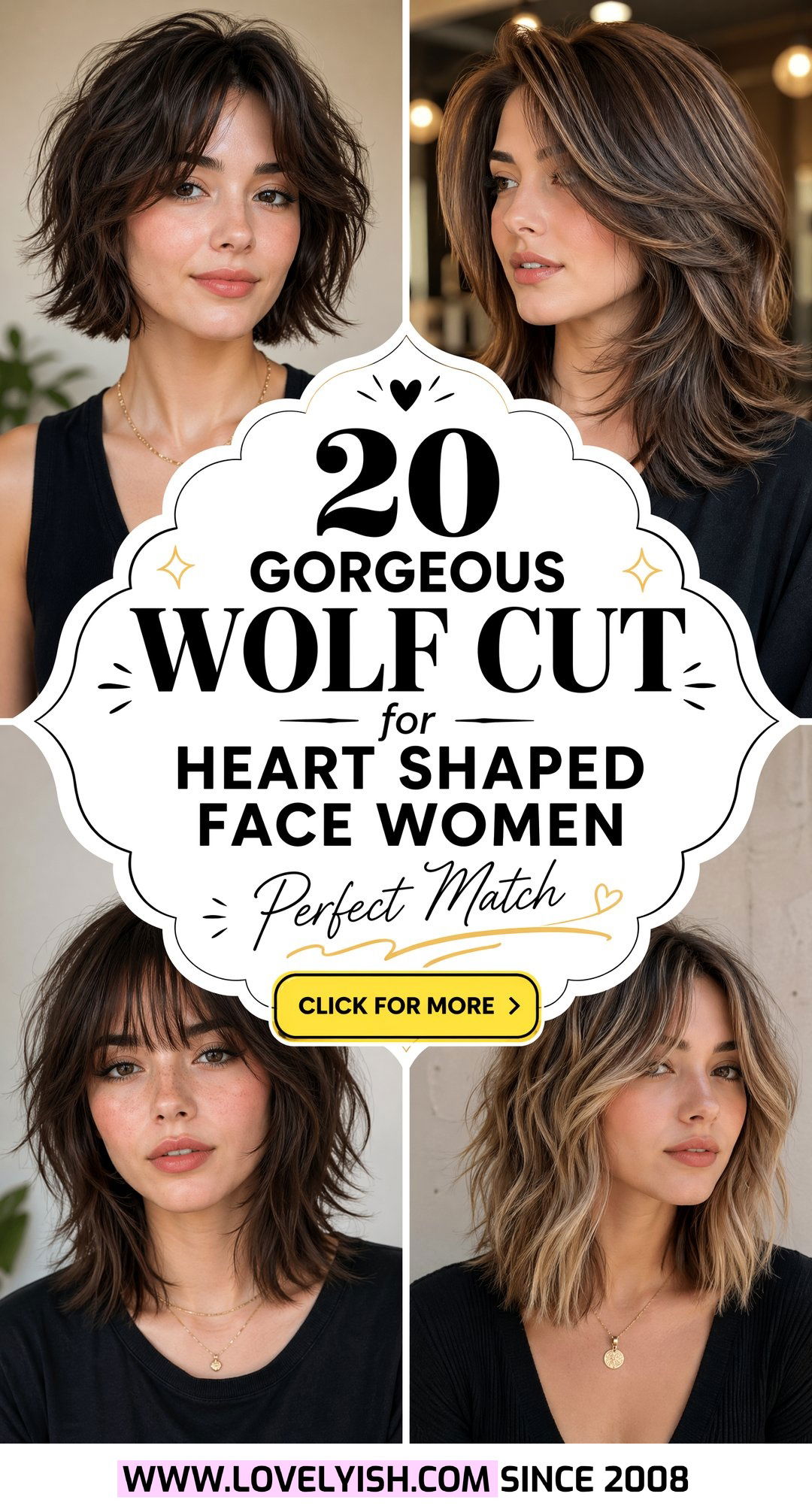 20 Gorgeous Wolf Cut for Heart Shaped Face Women to Try - 20 Gorgeous Wolf Cut for Heart Shaped Face Women to Try