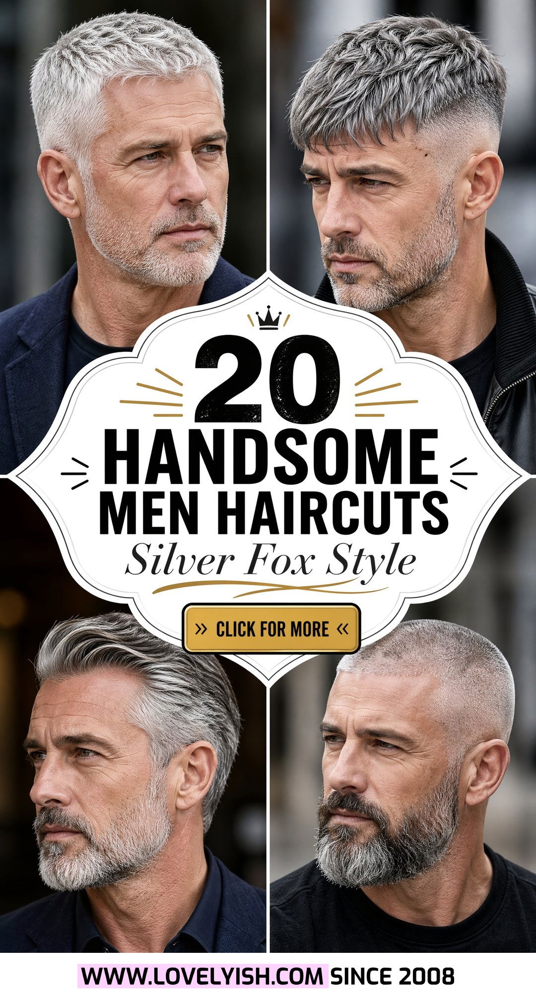 20 Handsome Men Haircut Ideas For Gray Hair Trends This Year - 20 Handsome Men Haircut Ideas For Gray Hair Trends This Year