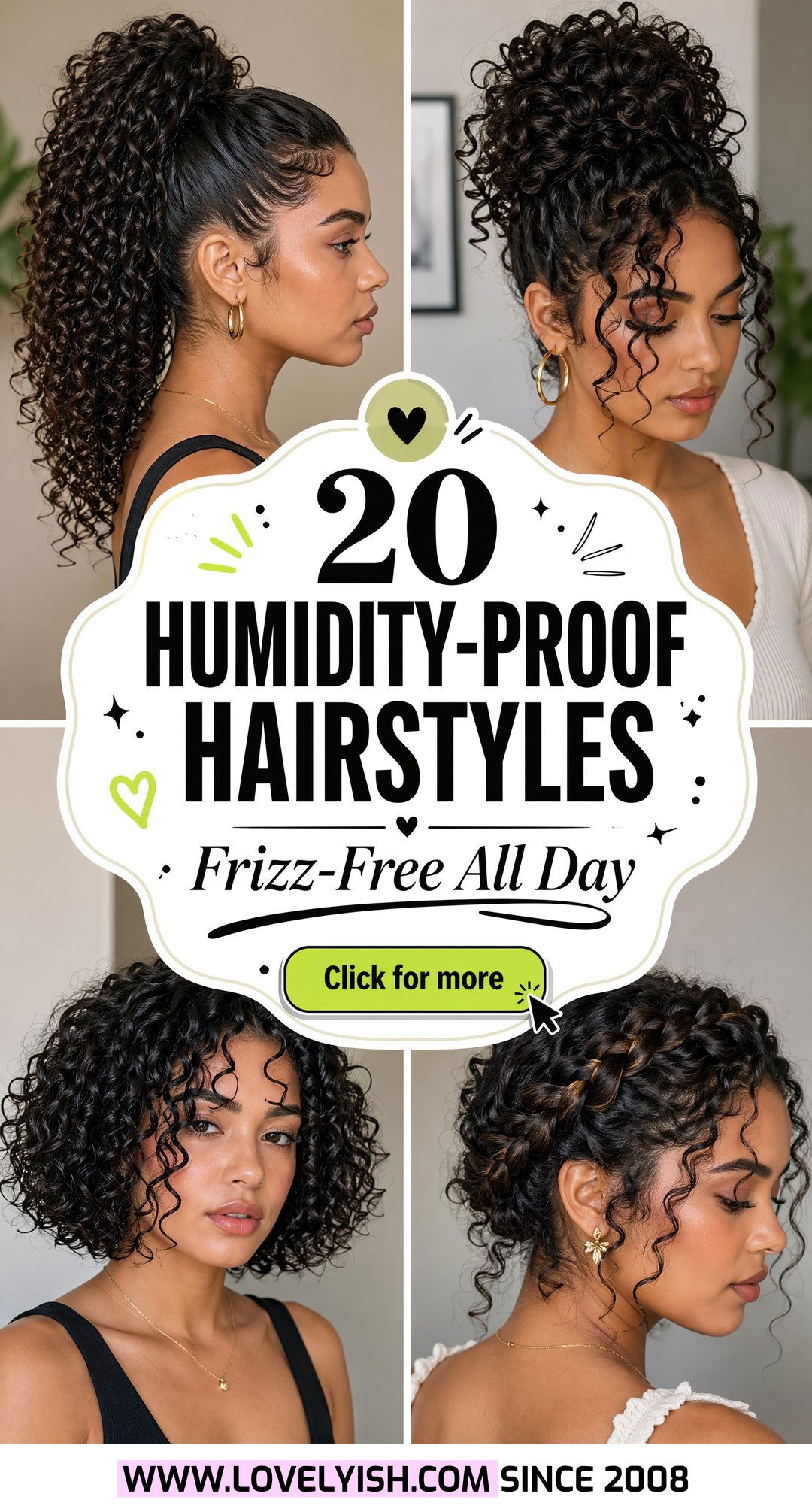 20 Humidity-Proof Hairstyles for Curly Hair to Last All Day - 20 Humidity-Proof Hairstyles for Curly Hair to Last All Day