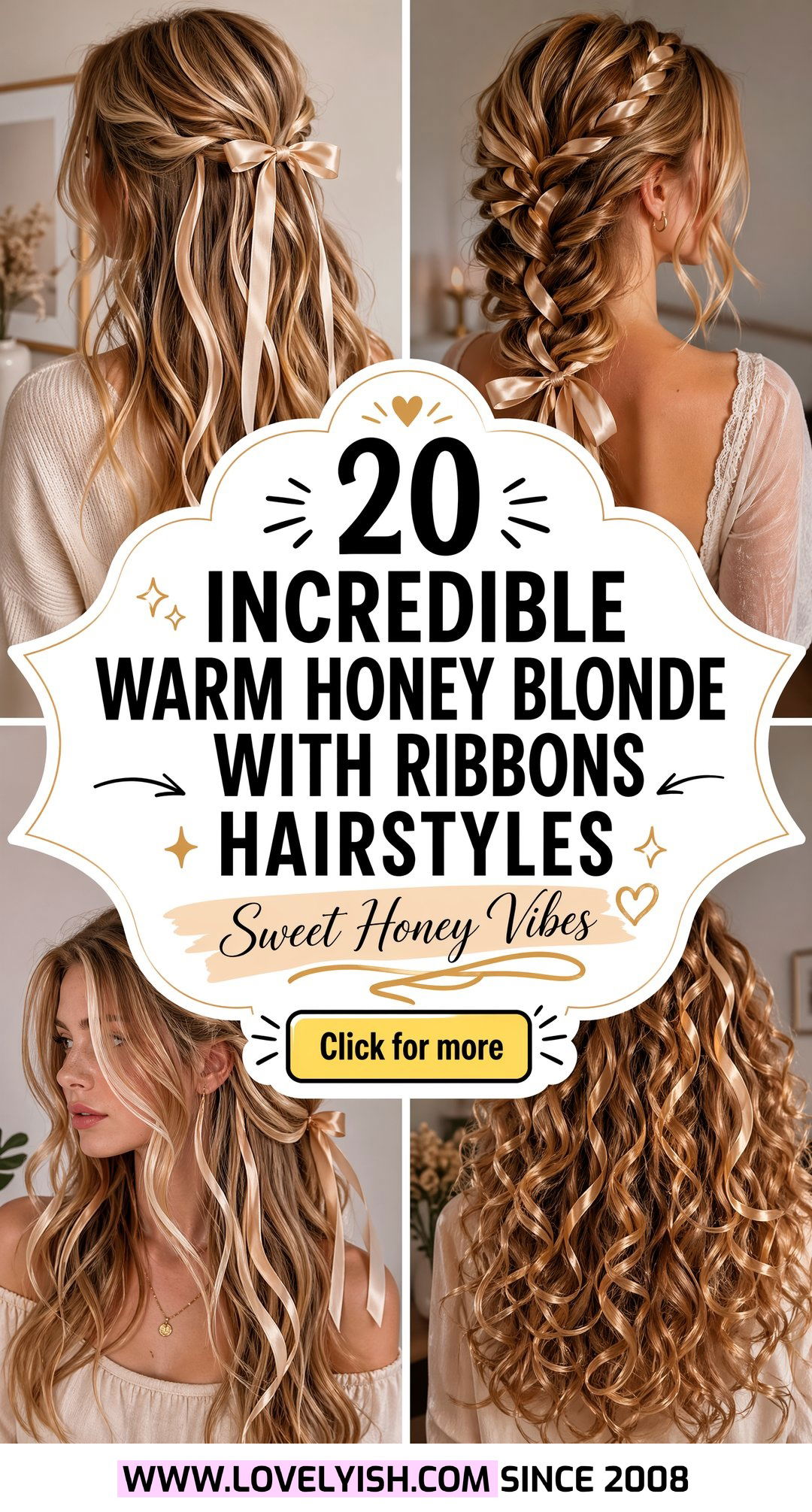 20 Incredible Warm Honey Blonde With Ribbons Hairstyles - 20 Incredible Warm Honey Blonde With Ribbons Hairstyles